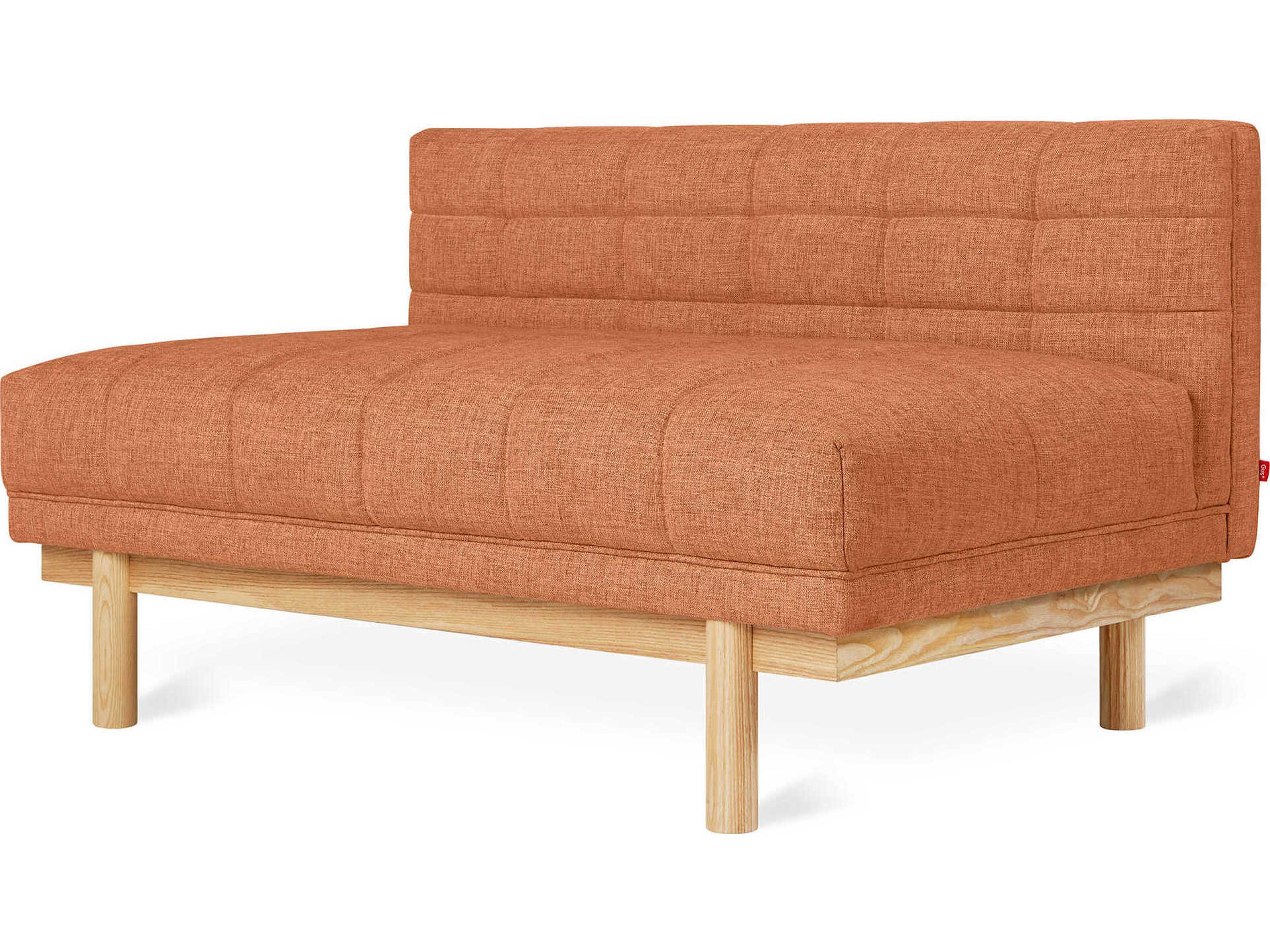 Gus* Modern Mulholland Brown Fabric Tufted Chair and a Half