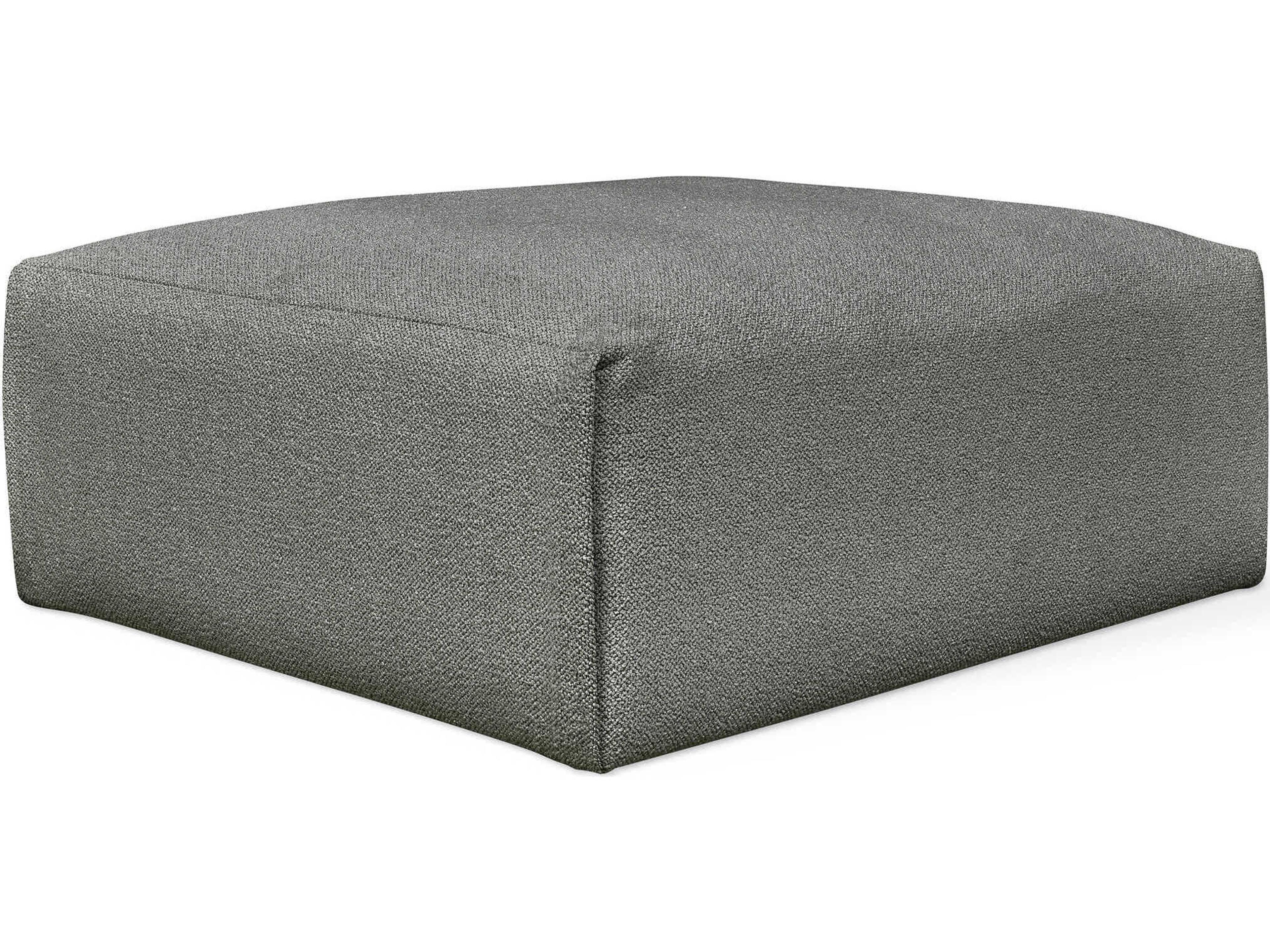 Gus* Modern Nest Morris Scoria Gray Upholstered Ottoman