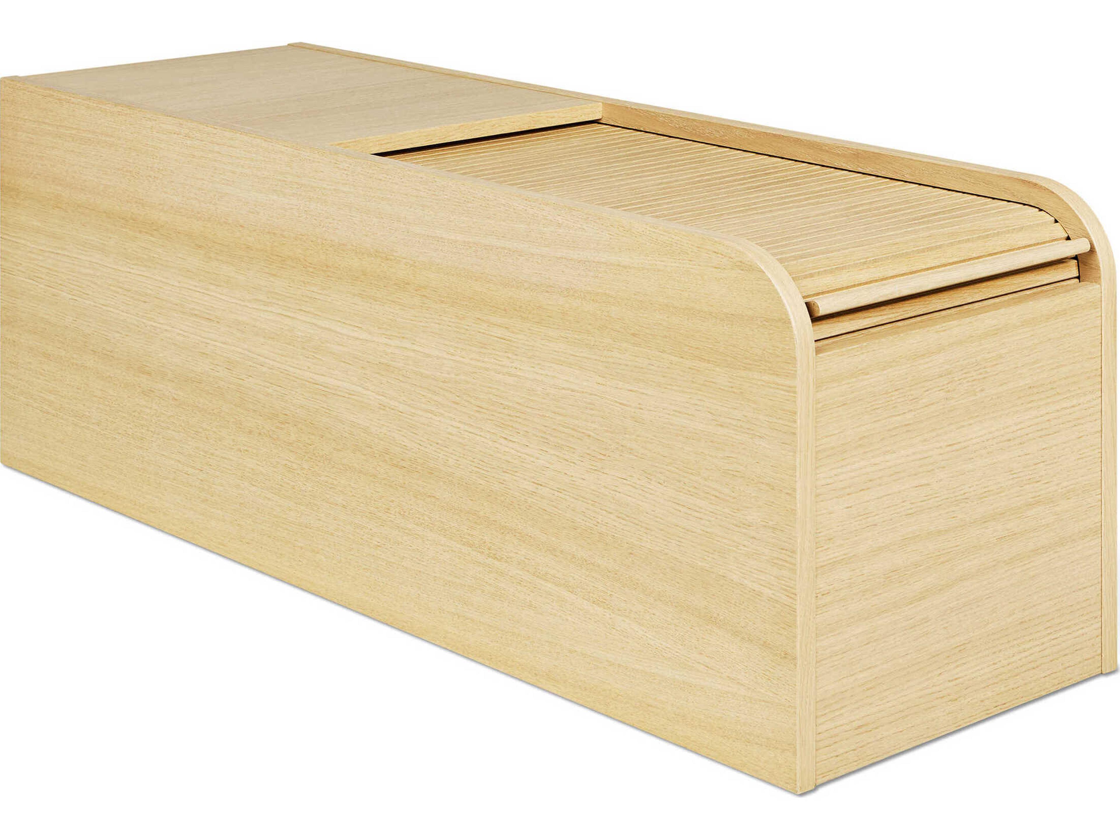 Gus* Modern Ledger Rectangular Wood Vintage Oak Storage Box