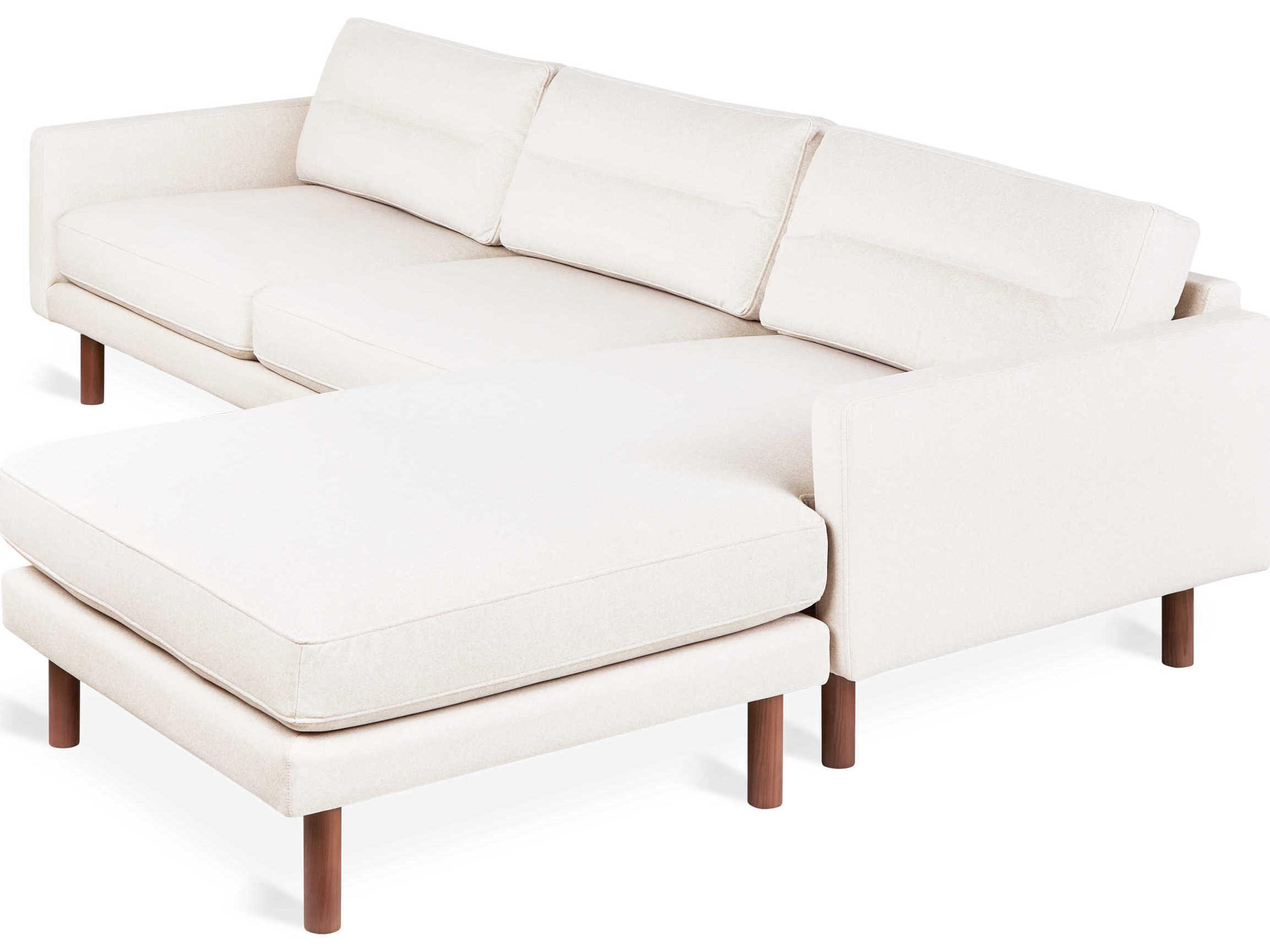 Gus* Modern Miller Brown Upholstered Sectional Sofa