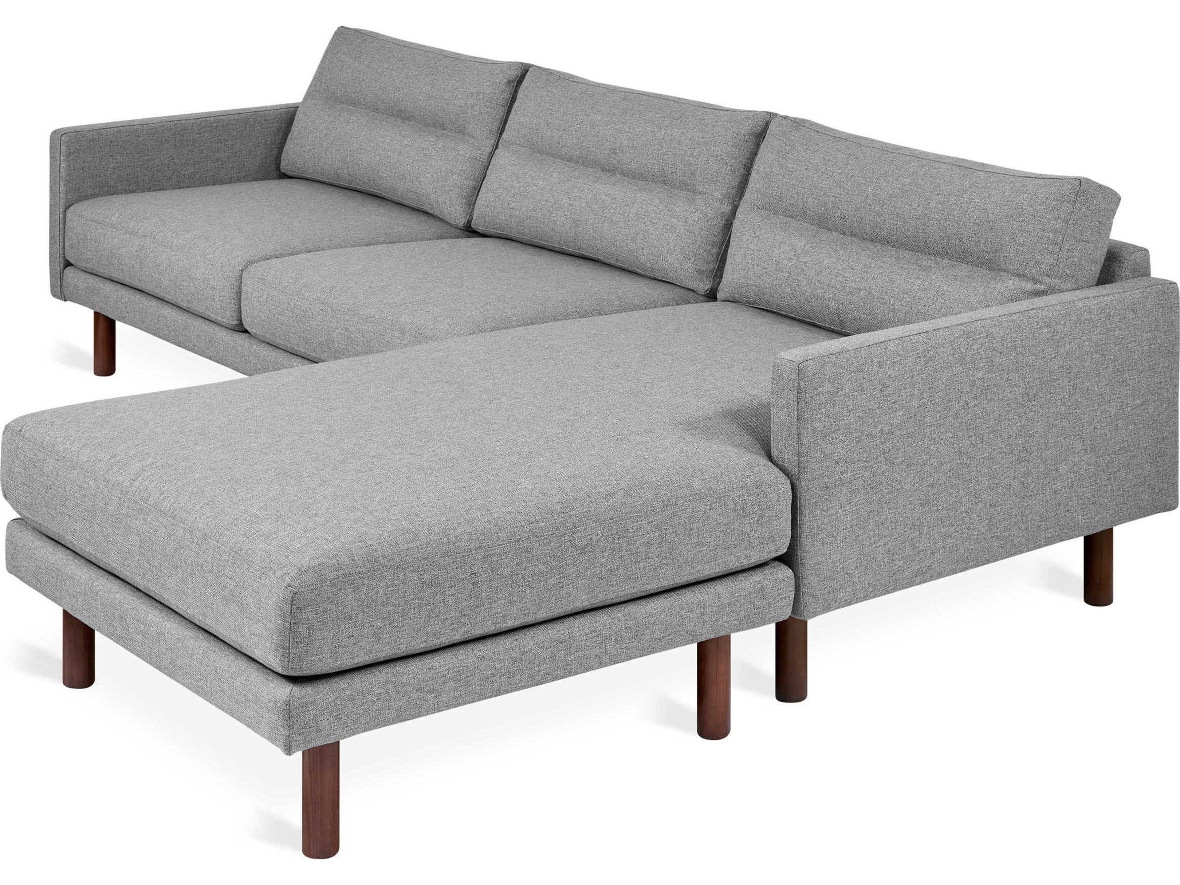 Gus* Modern Miller Brown Upholstered Sectional Sofa