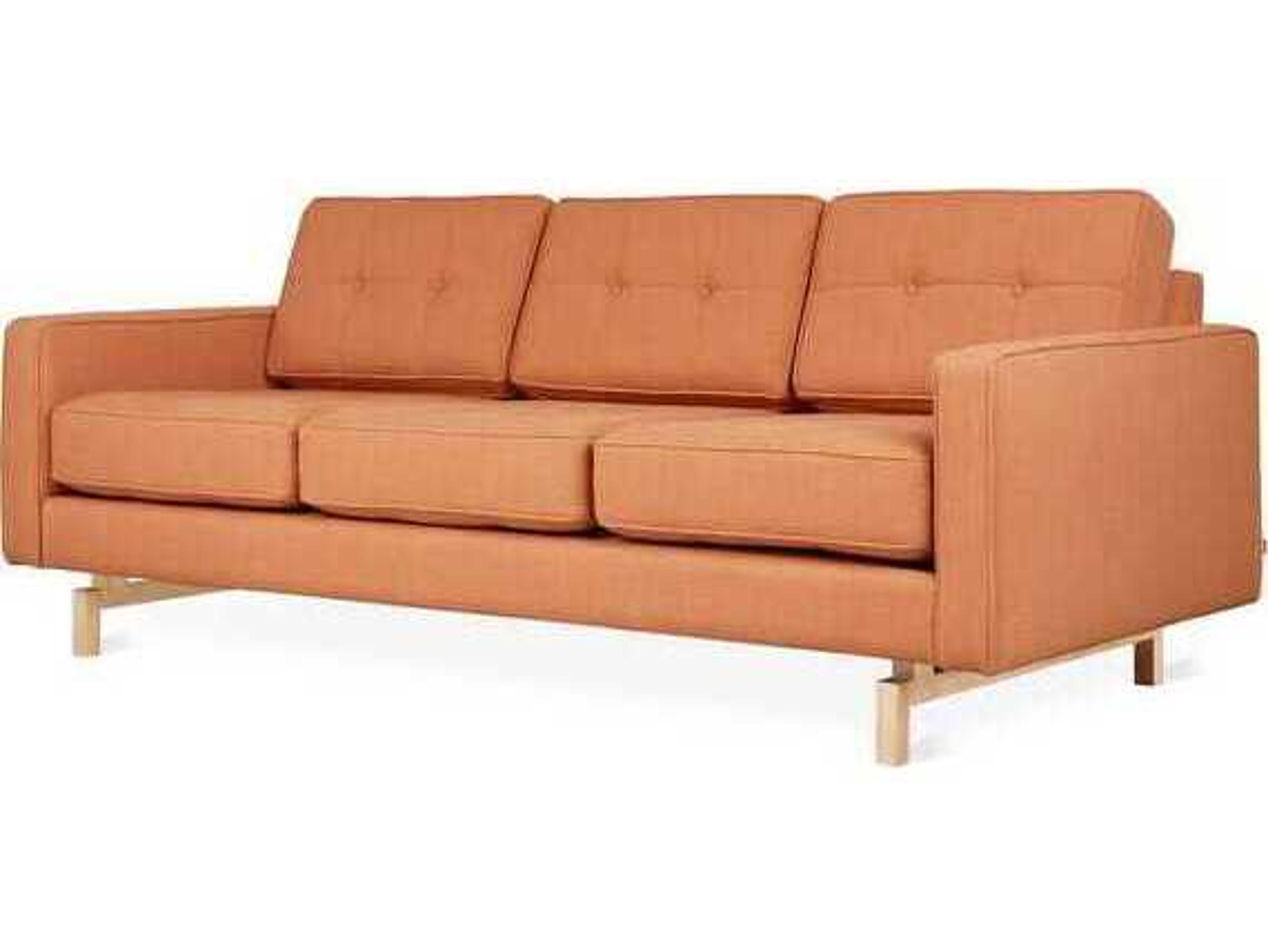 Gus* Modern Jane Caledon Sedona Orange Upholstered Sofa