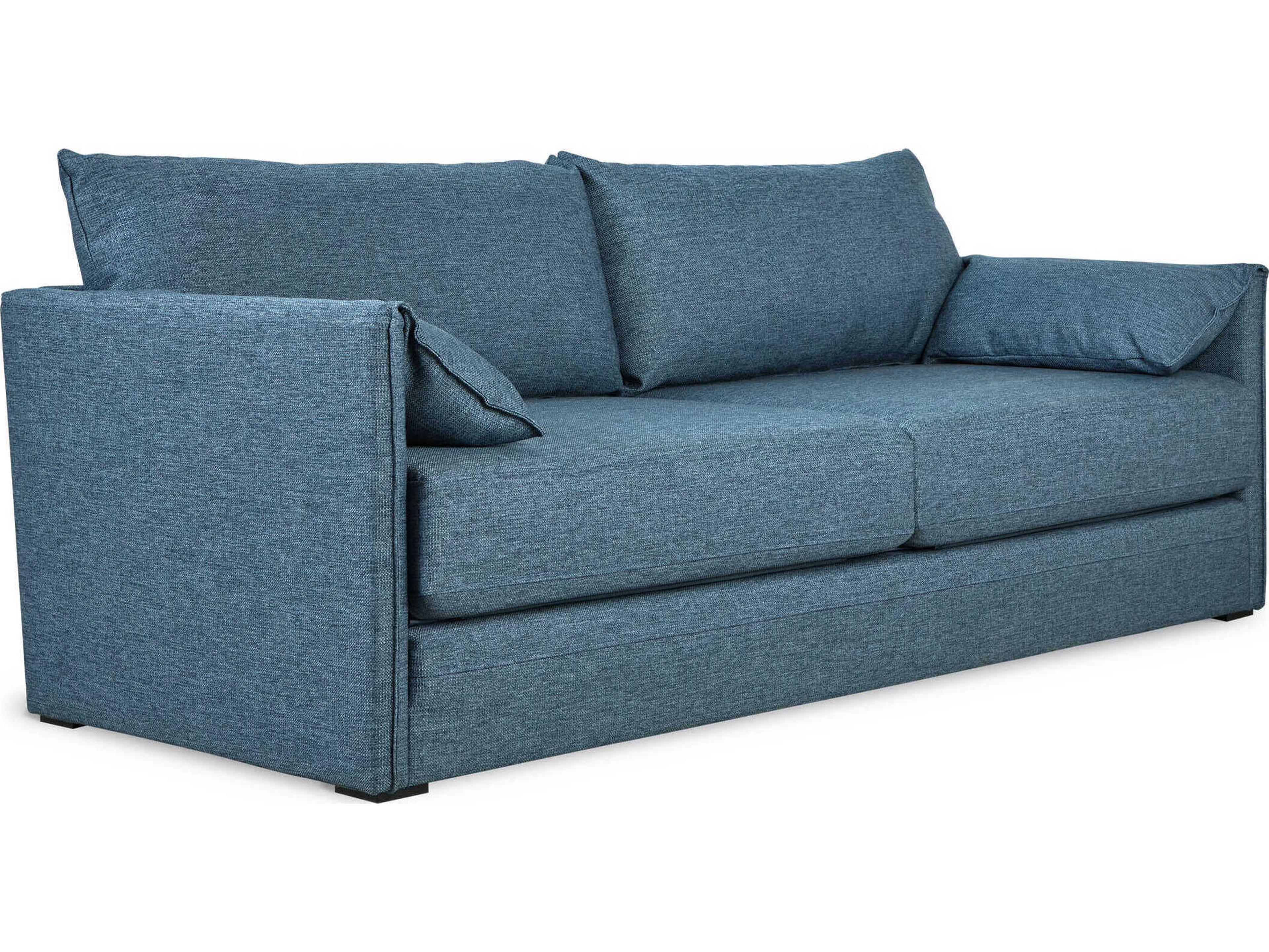 Gus* Modern Neru Dawson Admiral Blue Upholstered Sofa Bed