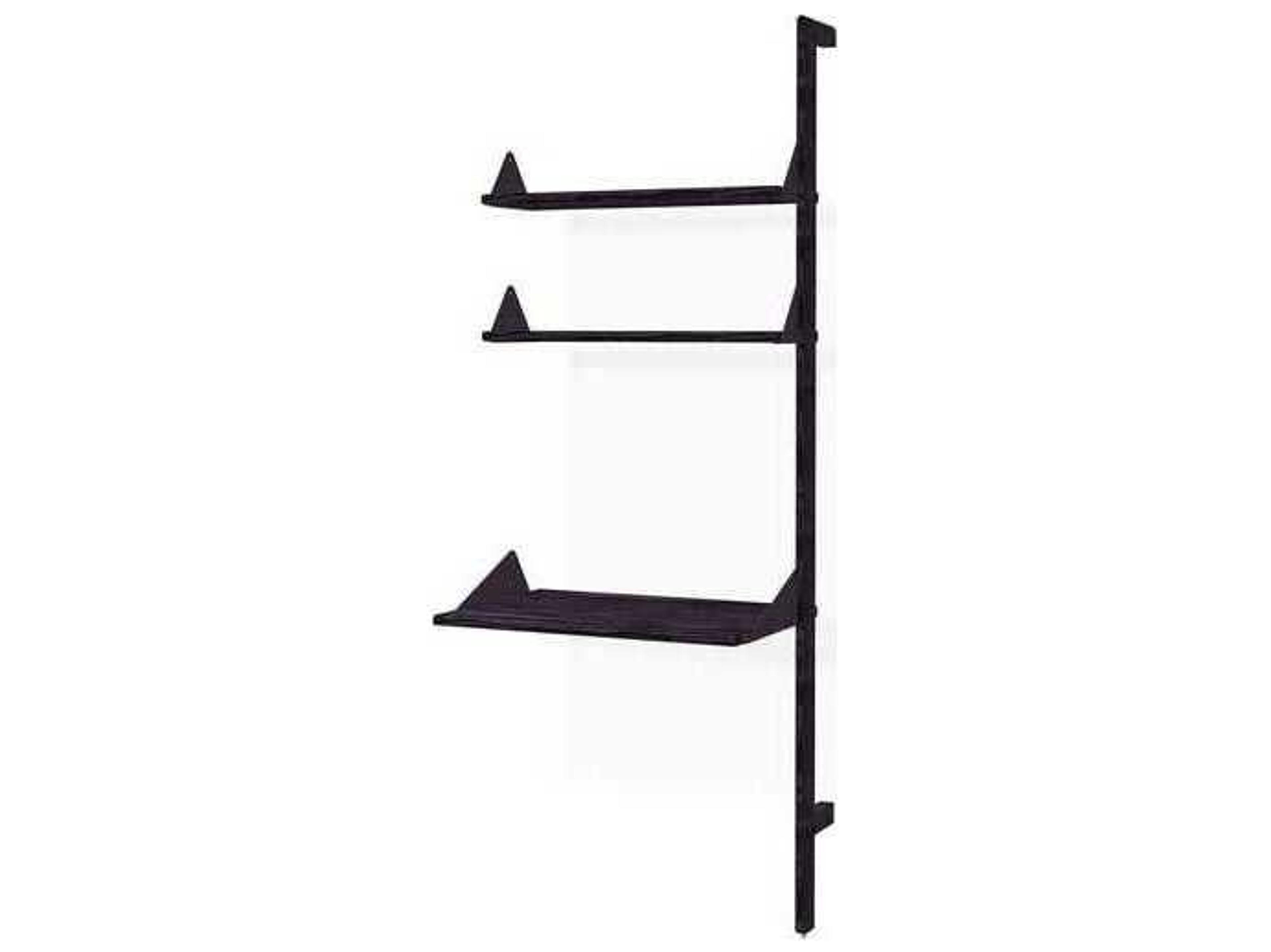 Gus* Modern Branch Ash Black Solid Wood Leaning Ladder Desk