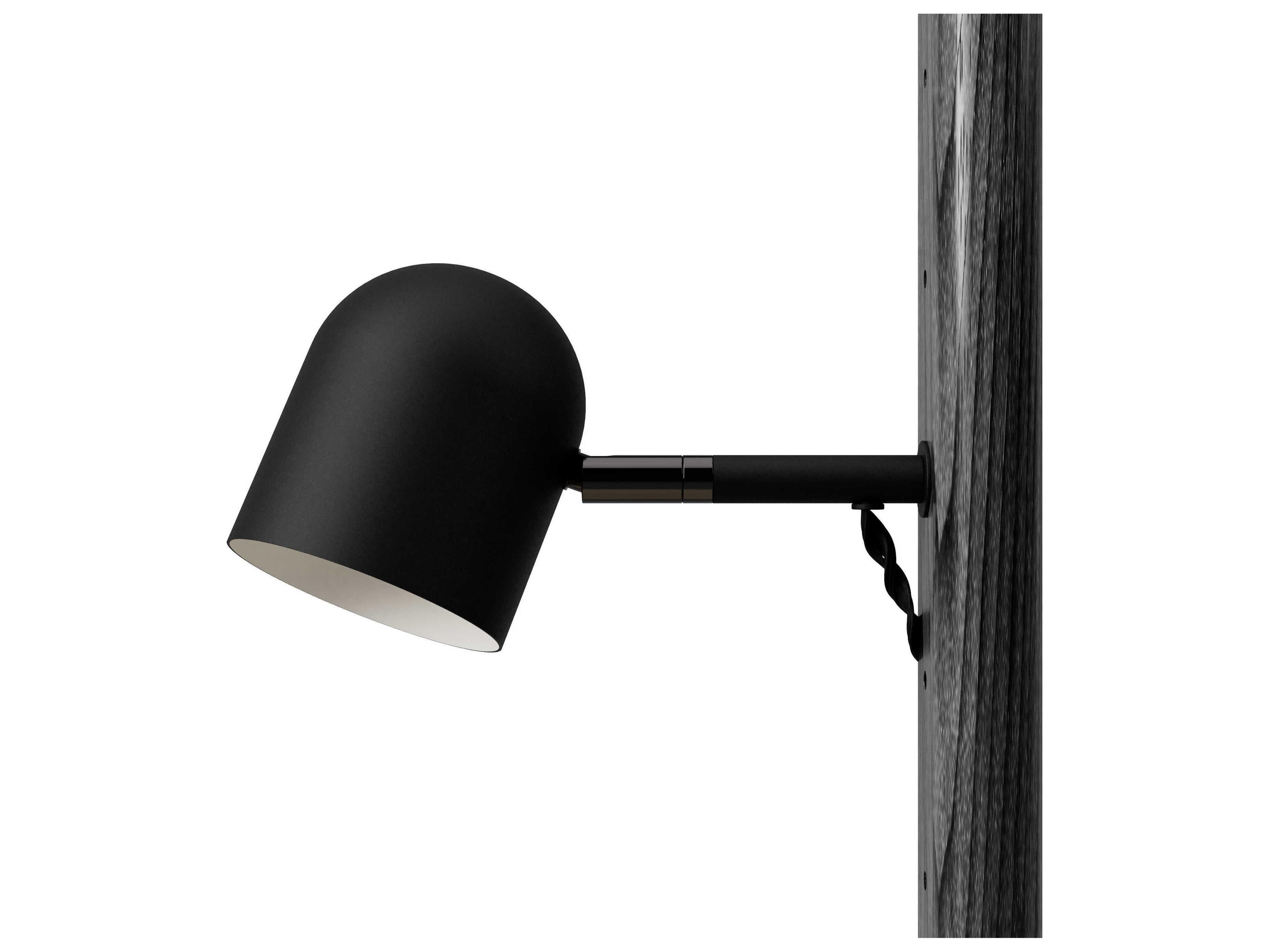 Gus* Modern Branch Black White LED Wall Sconce