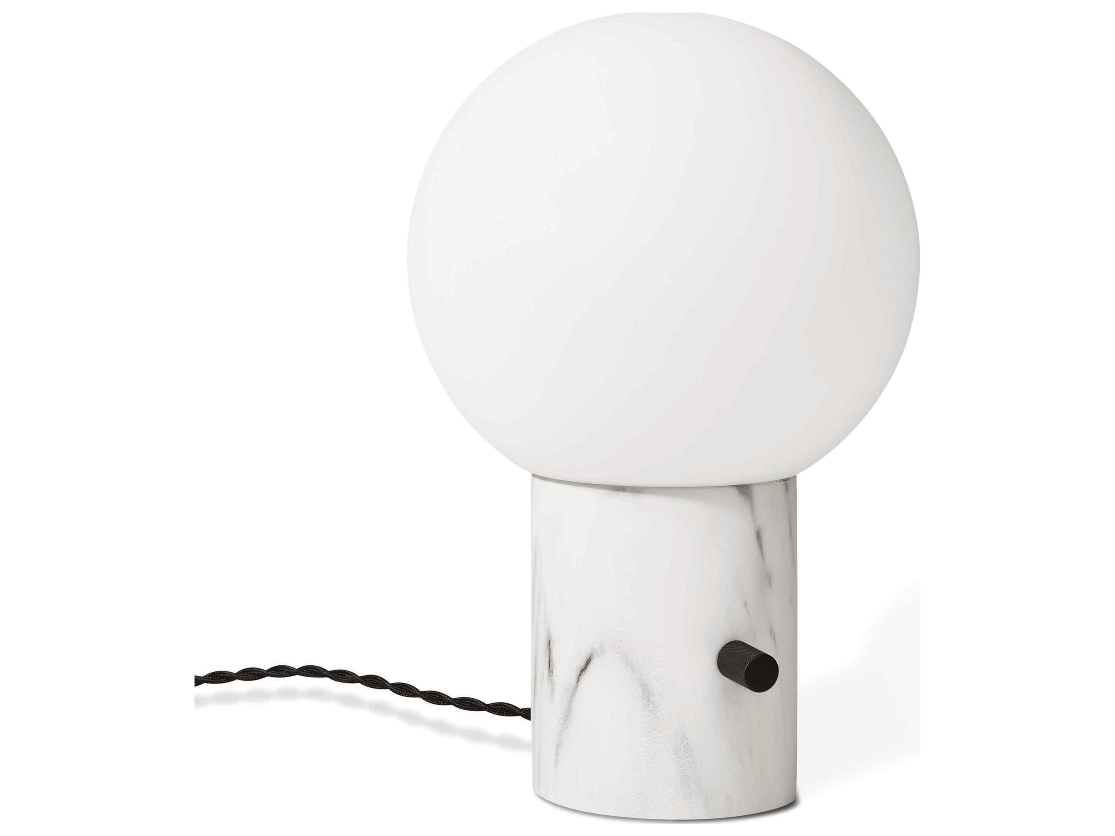 Gus* Modern Callisto Mono White LED Table Lamp