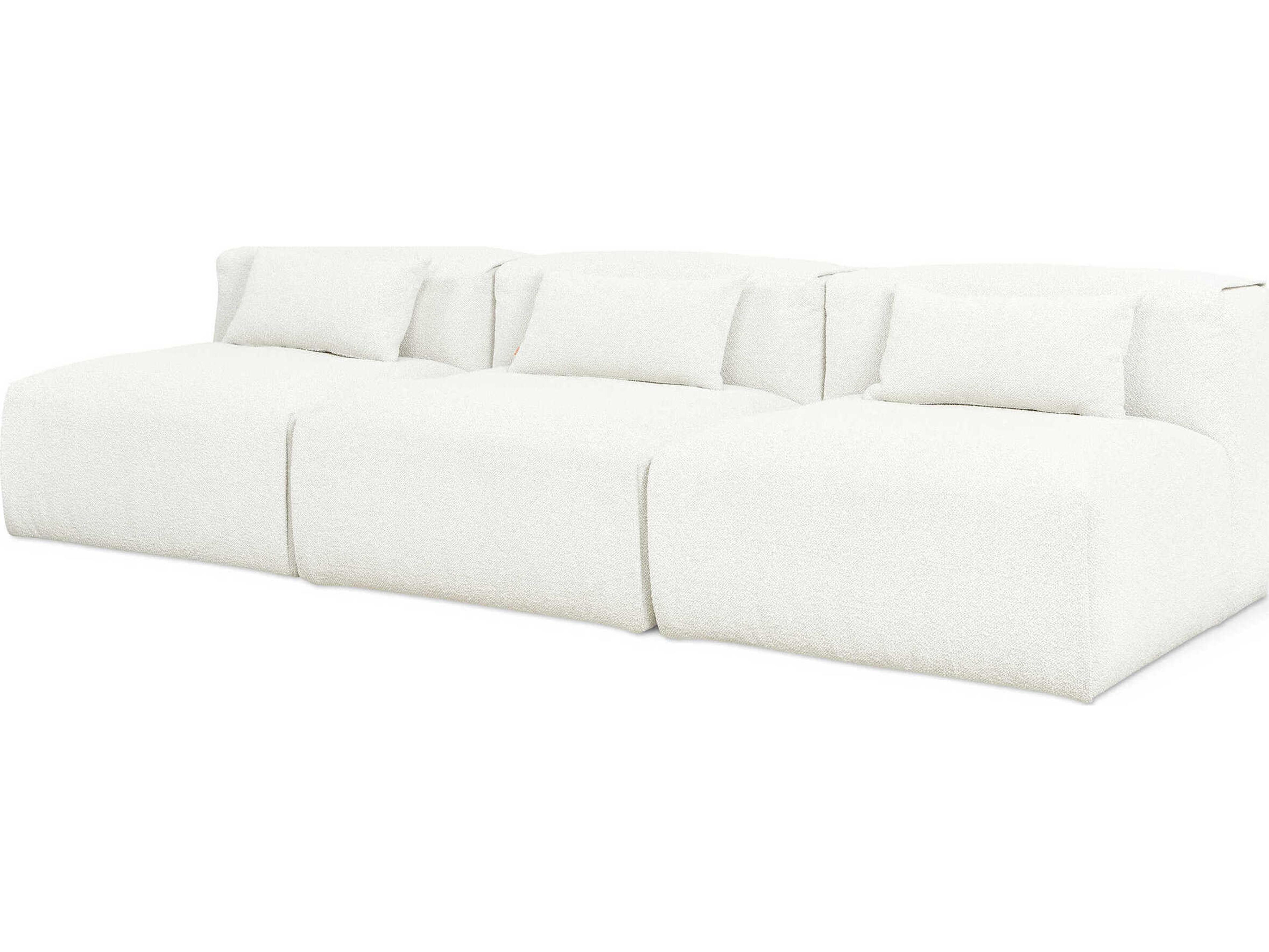 Gus* Modern Nest Morris Bone White Upholstered Sofa