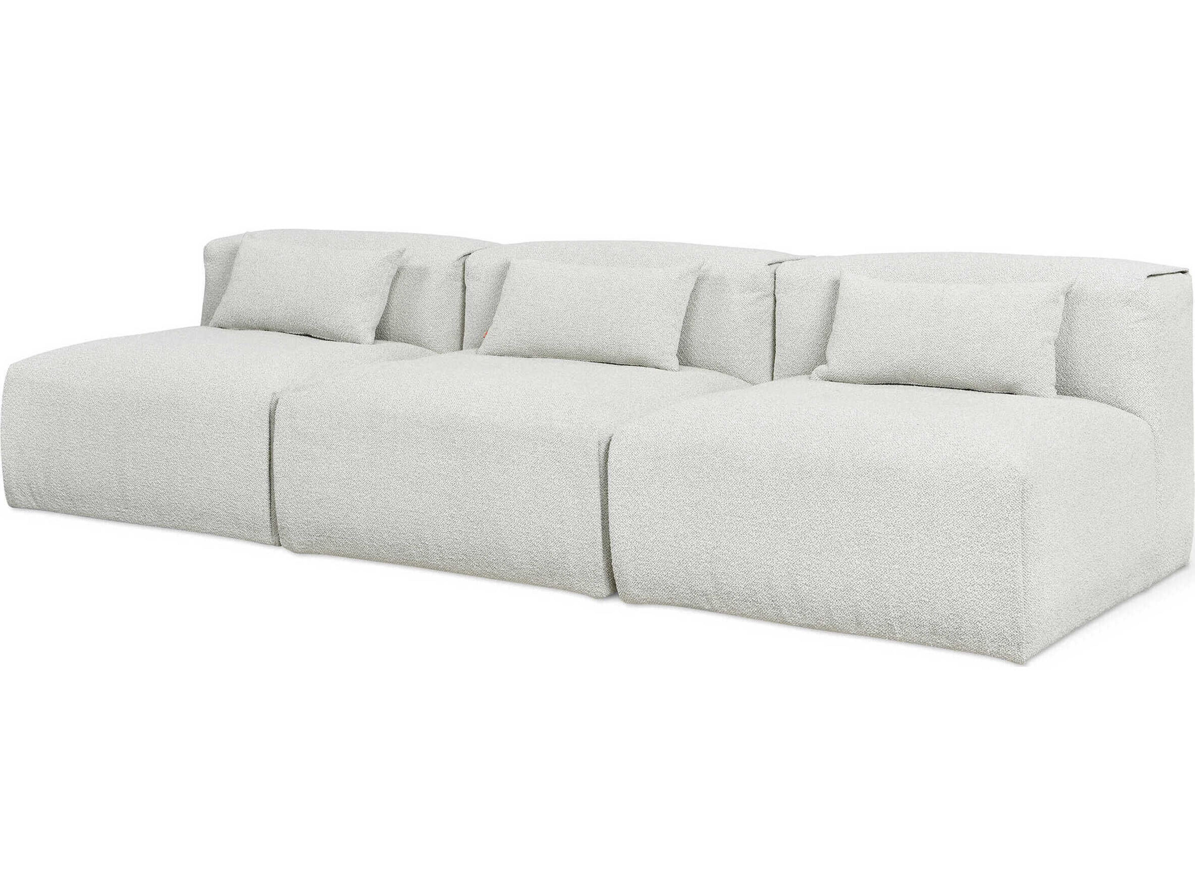 Gus* Modern Nest Morris Fog Gray Upholstered Sofa