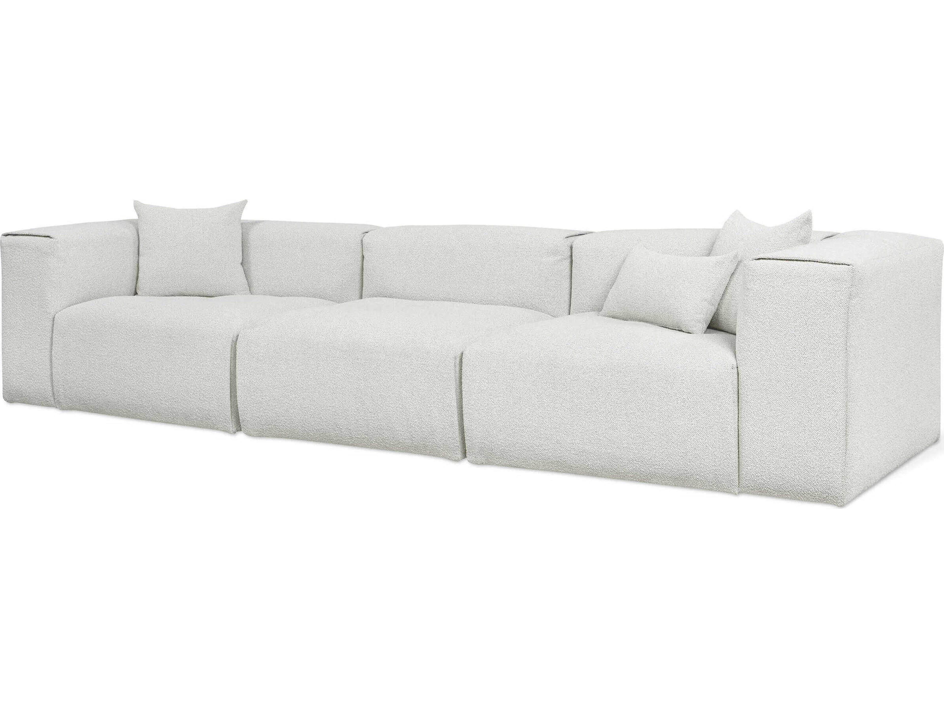 Gus* Modern Nest Morris Fog Gray Upholstered Sofa