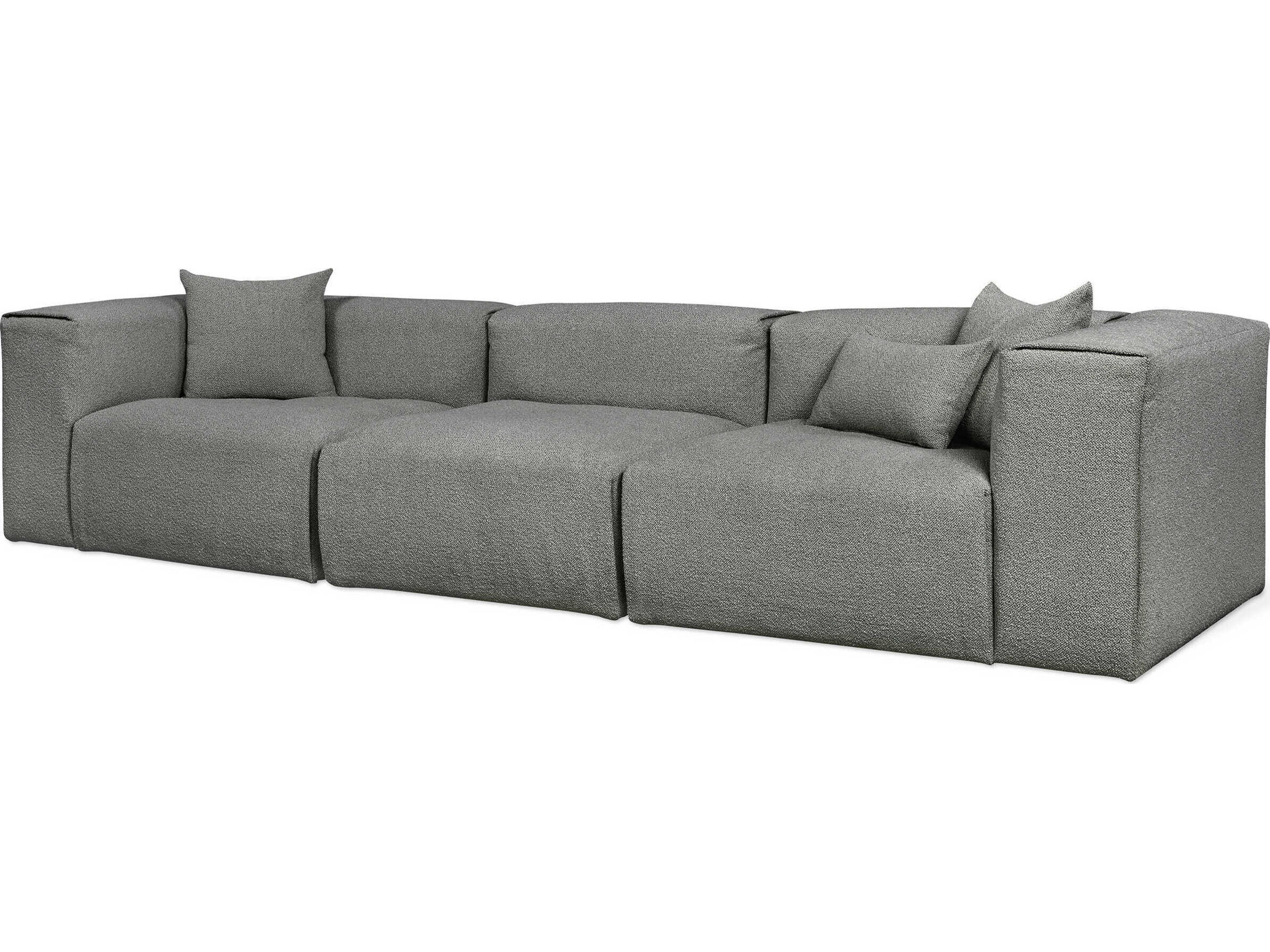 Gus* Modern Nest Morris Scoria Gray Upholstered Sofa