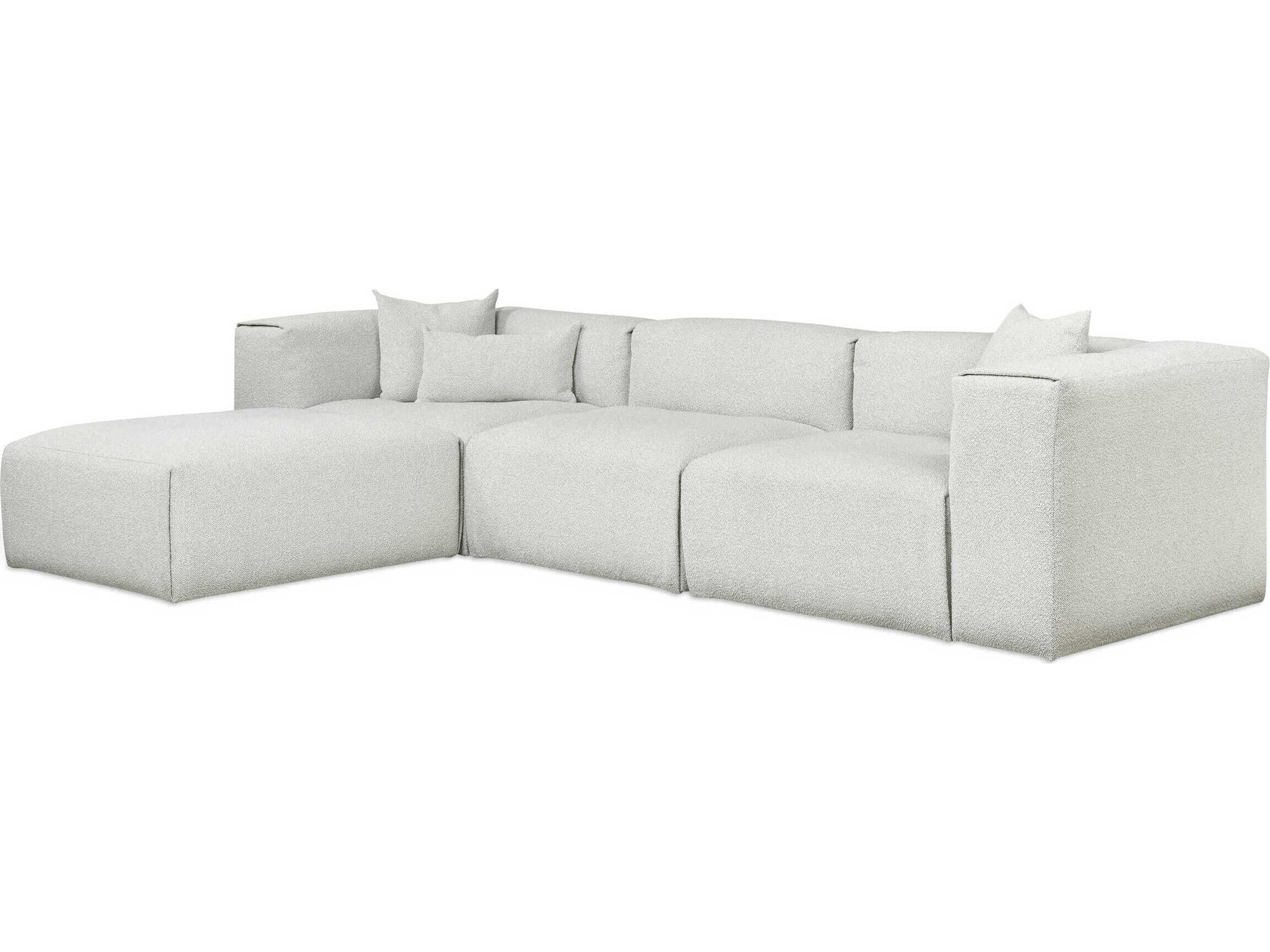 Gus* Modern Nest Gray Upholstered Sectional Sofa