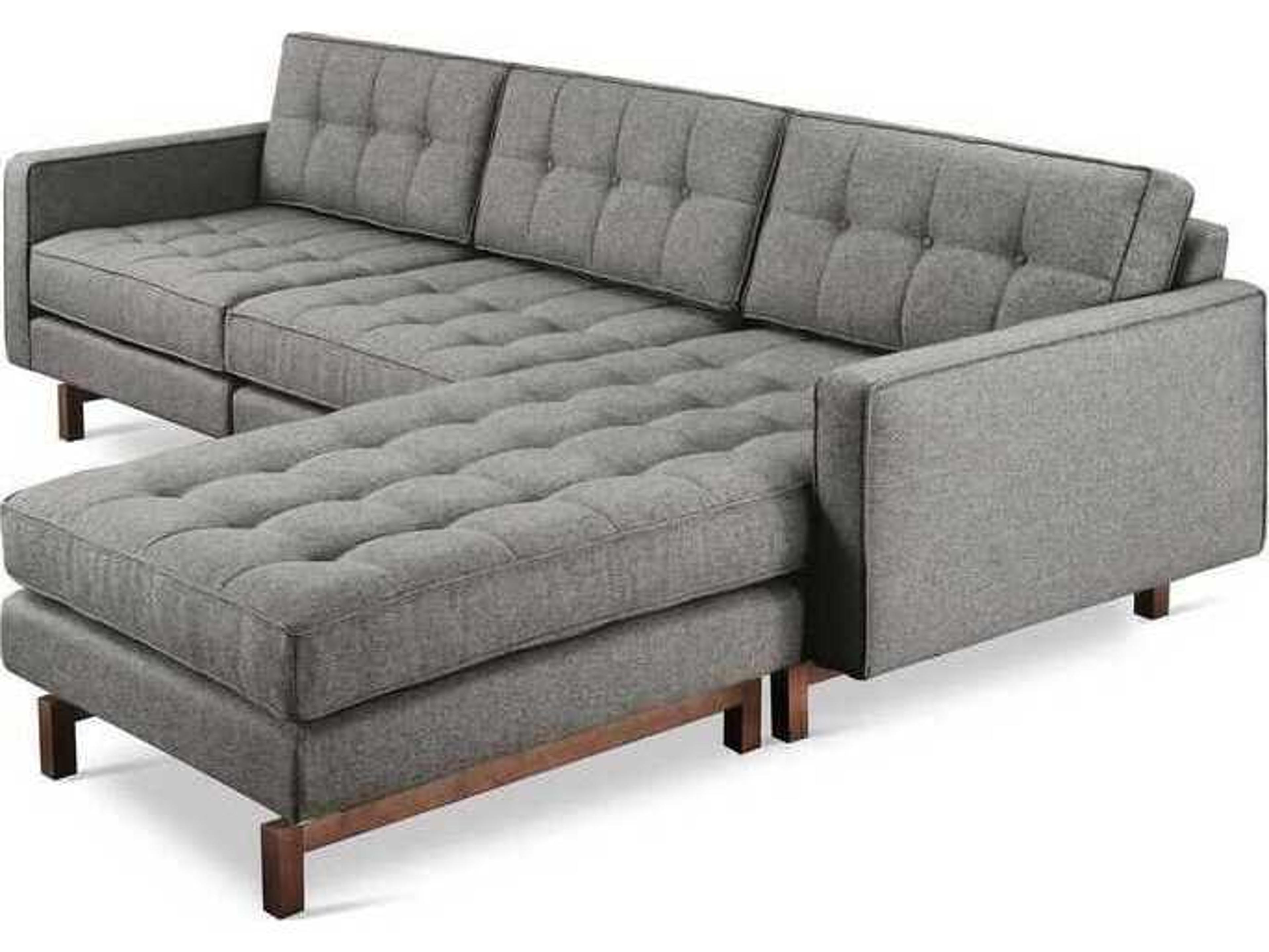 Gus* Modern Jane Gray Upholstered Sectional Sofa