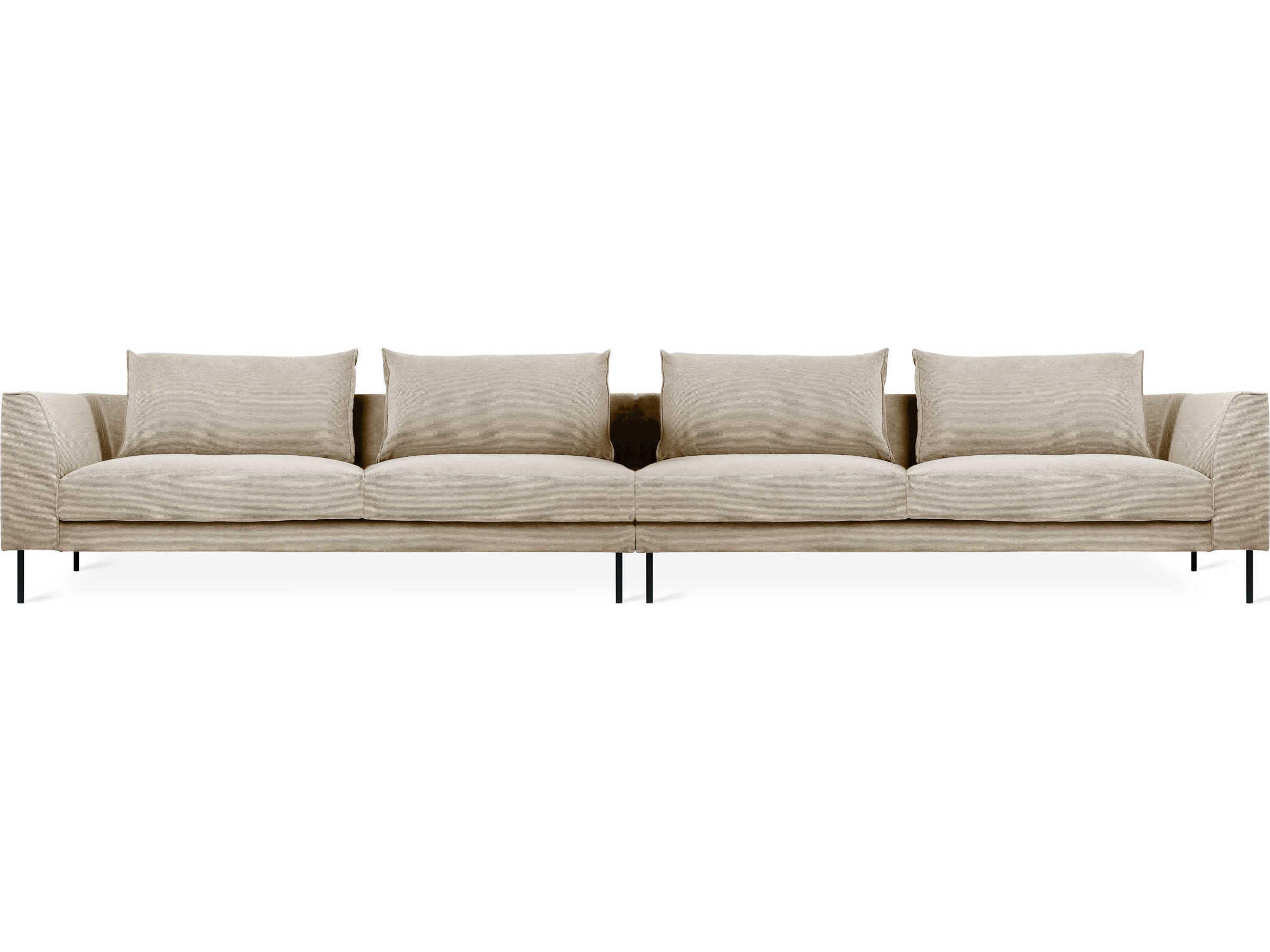 Gus* Modern Renfrew Mersey Caribou Beige Upholstered Sofa