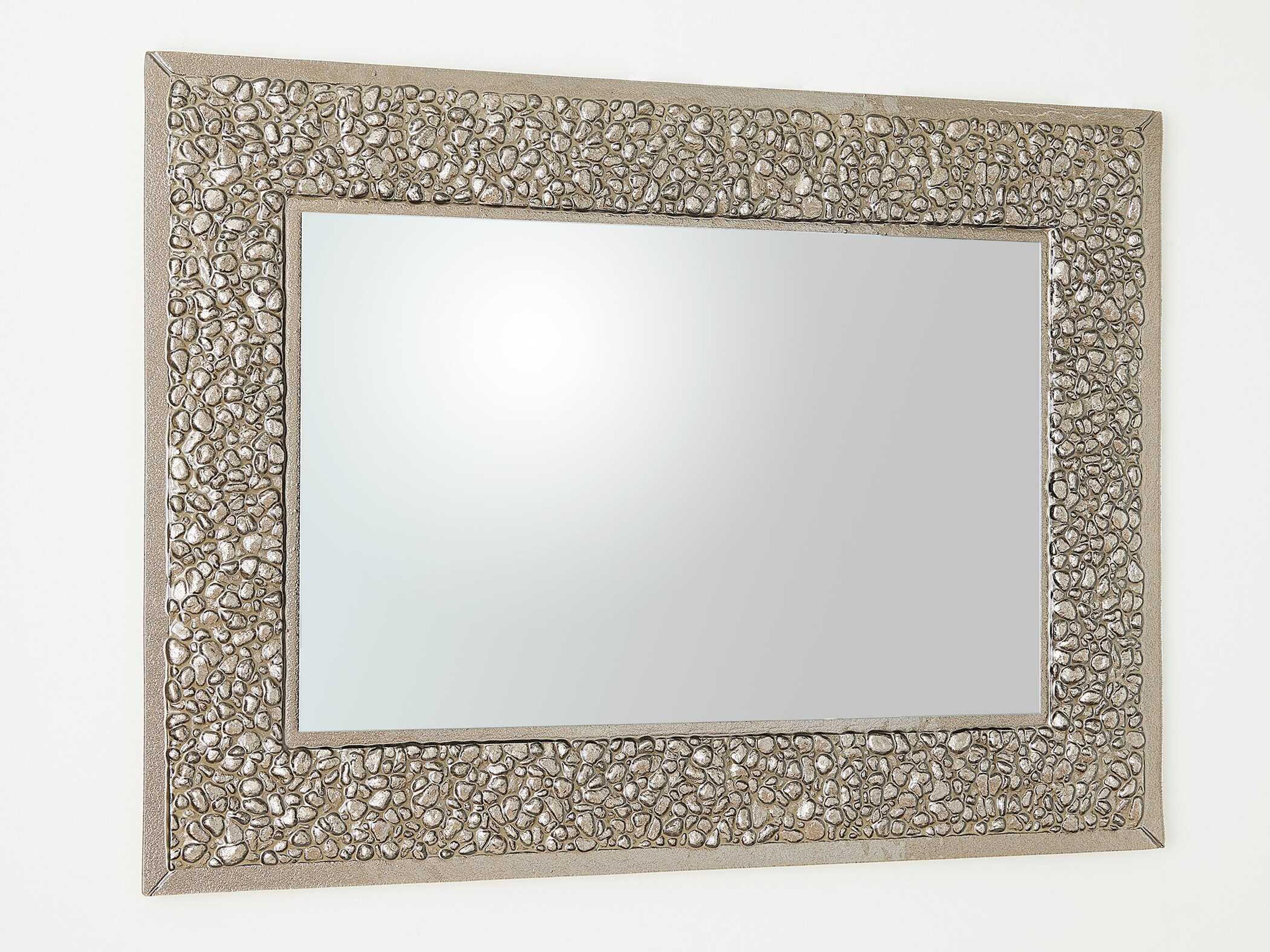 Global Views Golden Stone Rectangular Wall Mirror