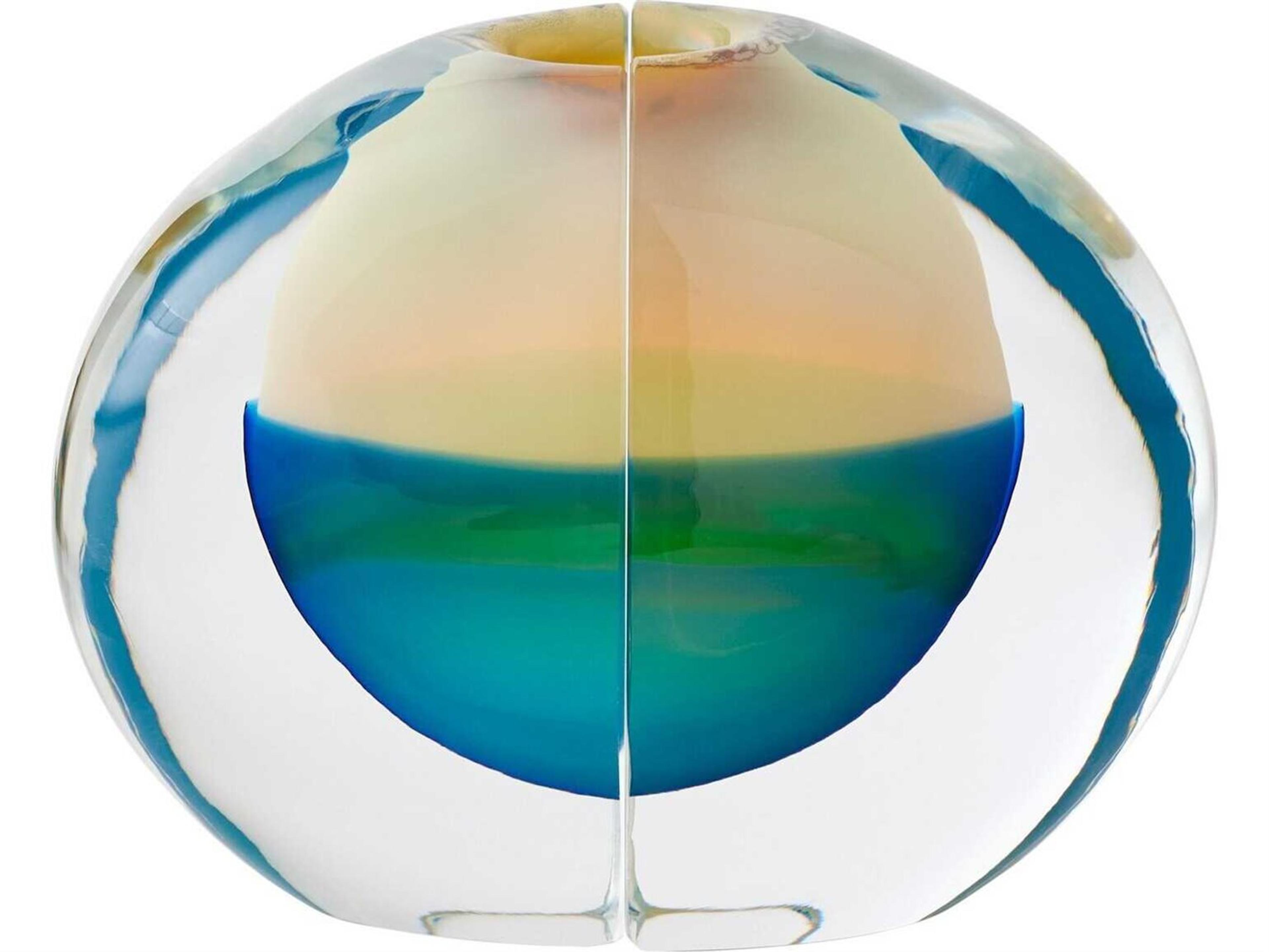 Global Views Split Vase Iris Gelp Vase Bookend