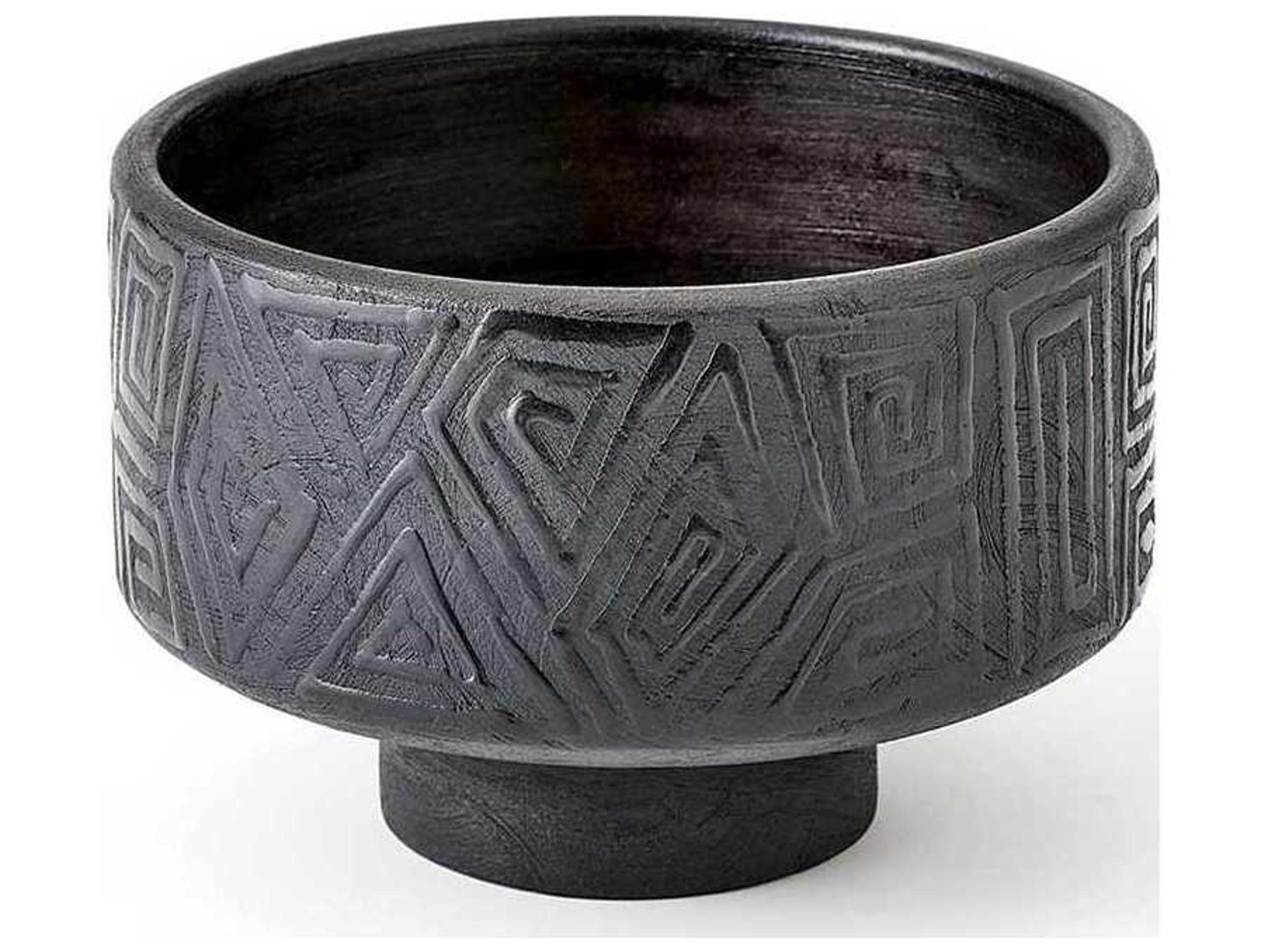 Global Views Amazonas Black Bowl