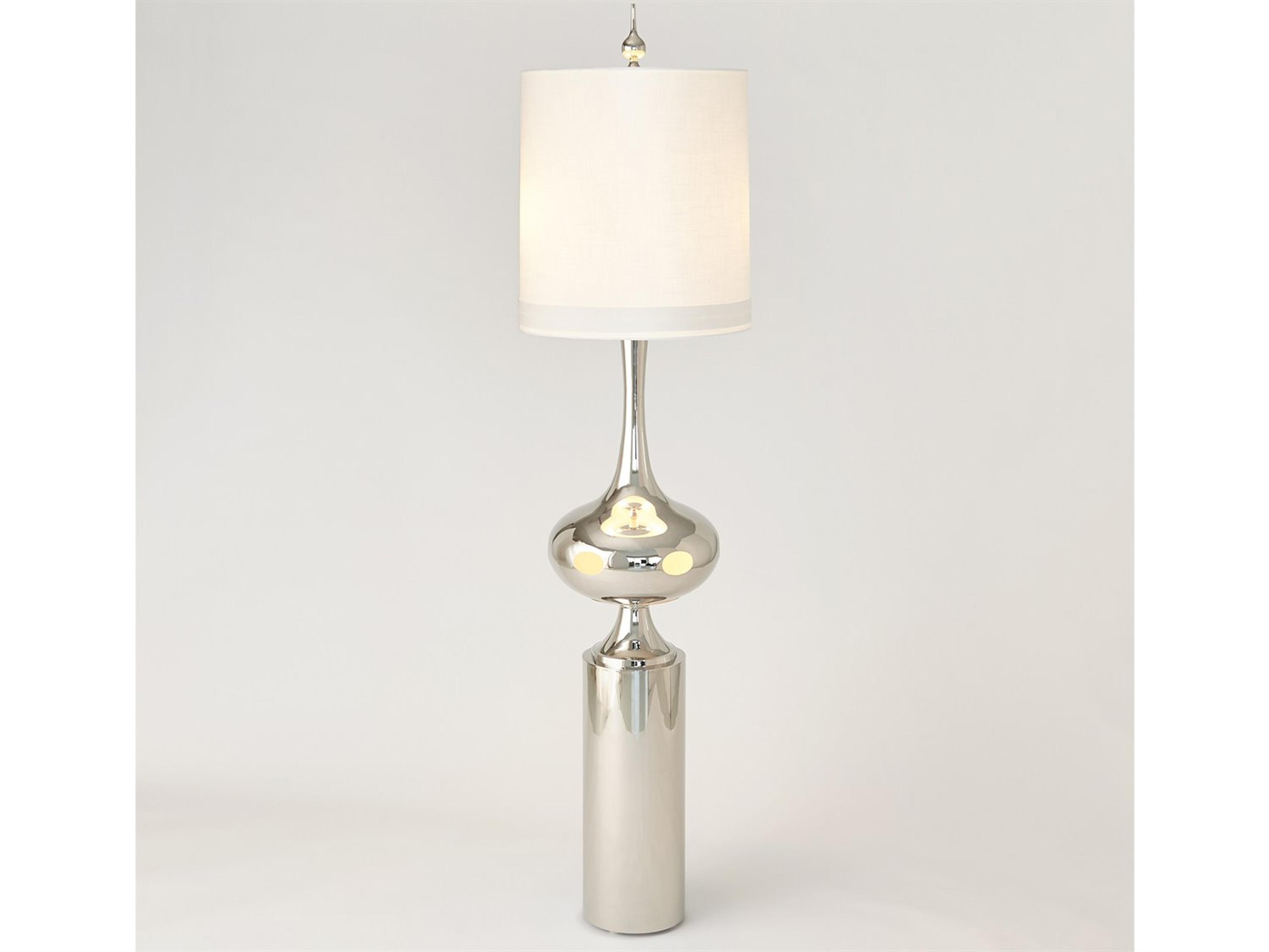 Global Views Extraterrestrial Silver Floor Lamp