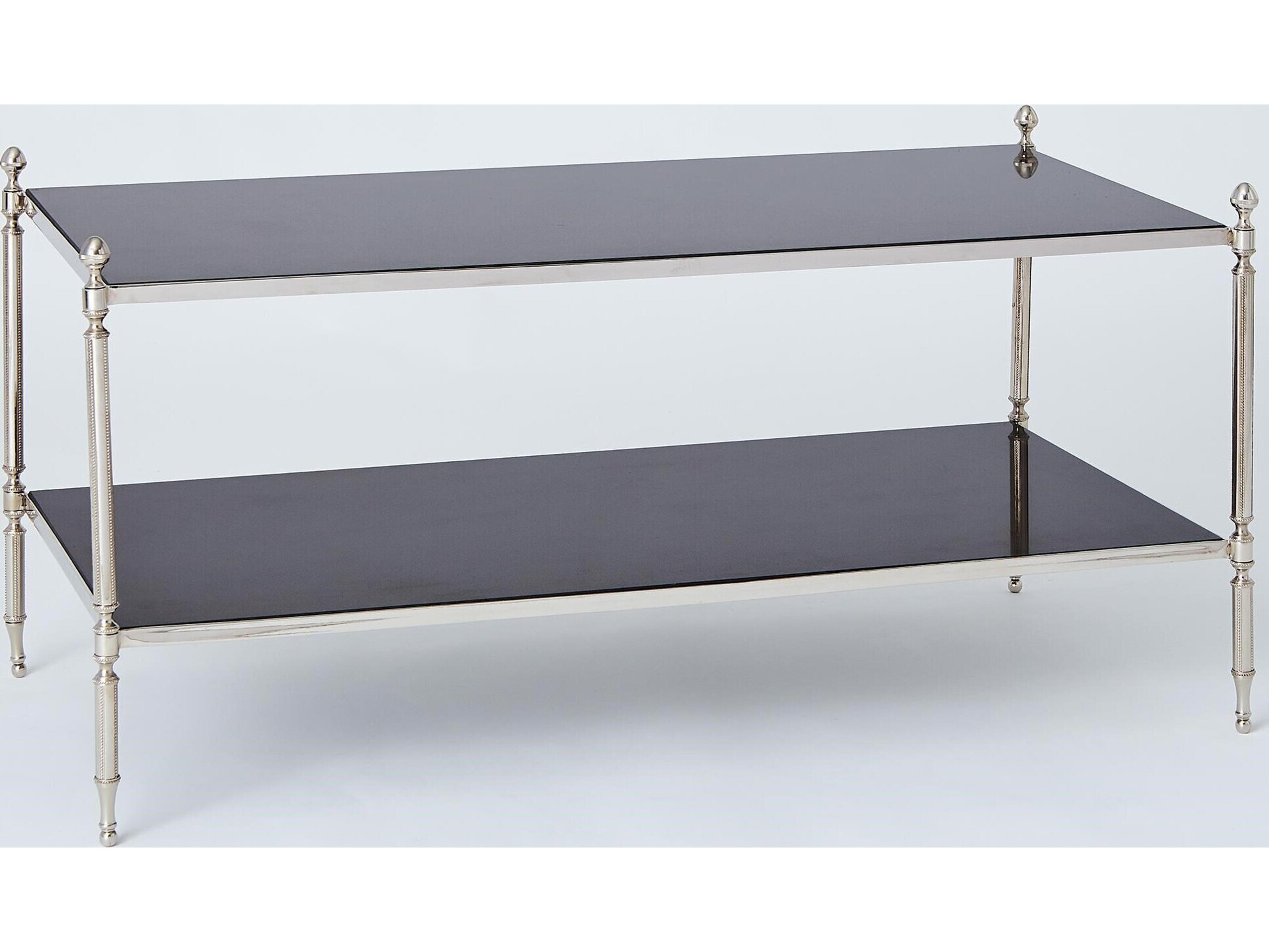 Global Views Rectangular Marble Coffee Table