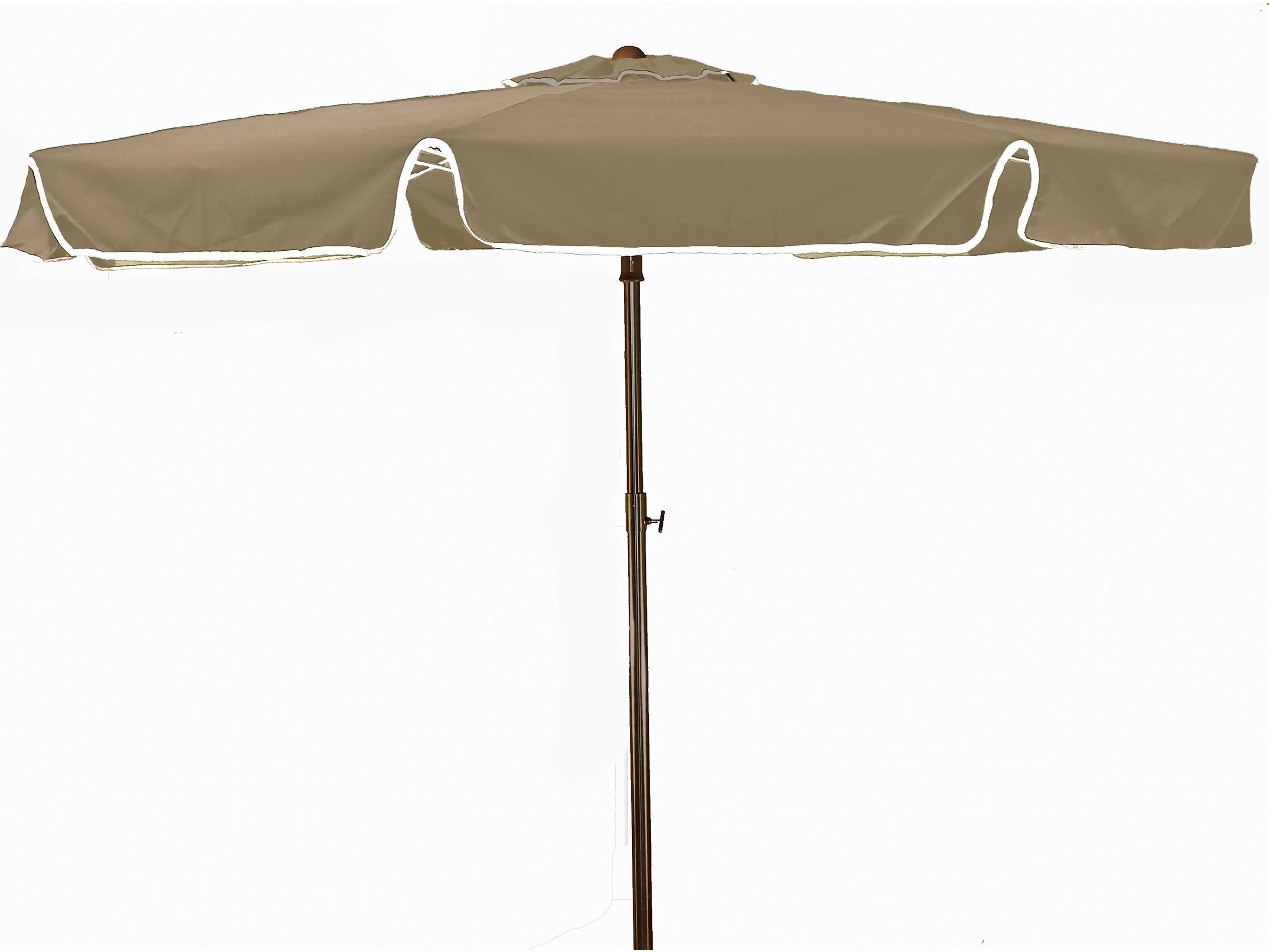 Grosfillex Beachmaster Aluminum 6.5 Foot Fiberglass Outdoor Patio Umbrella in Sand