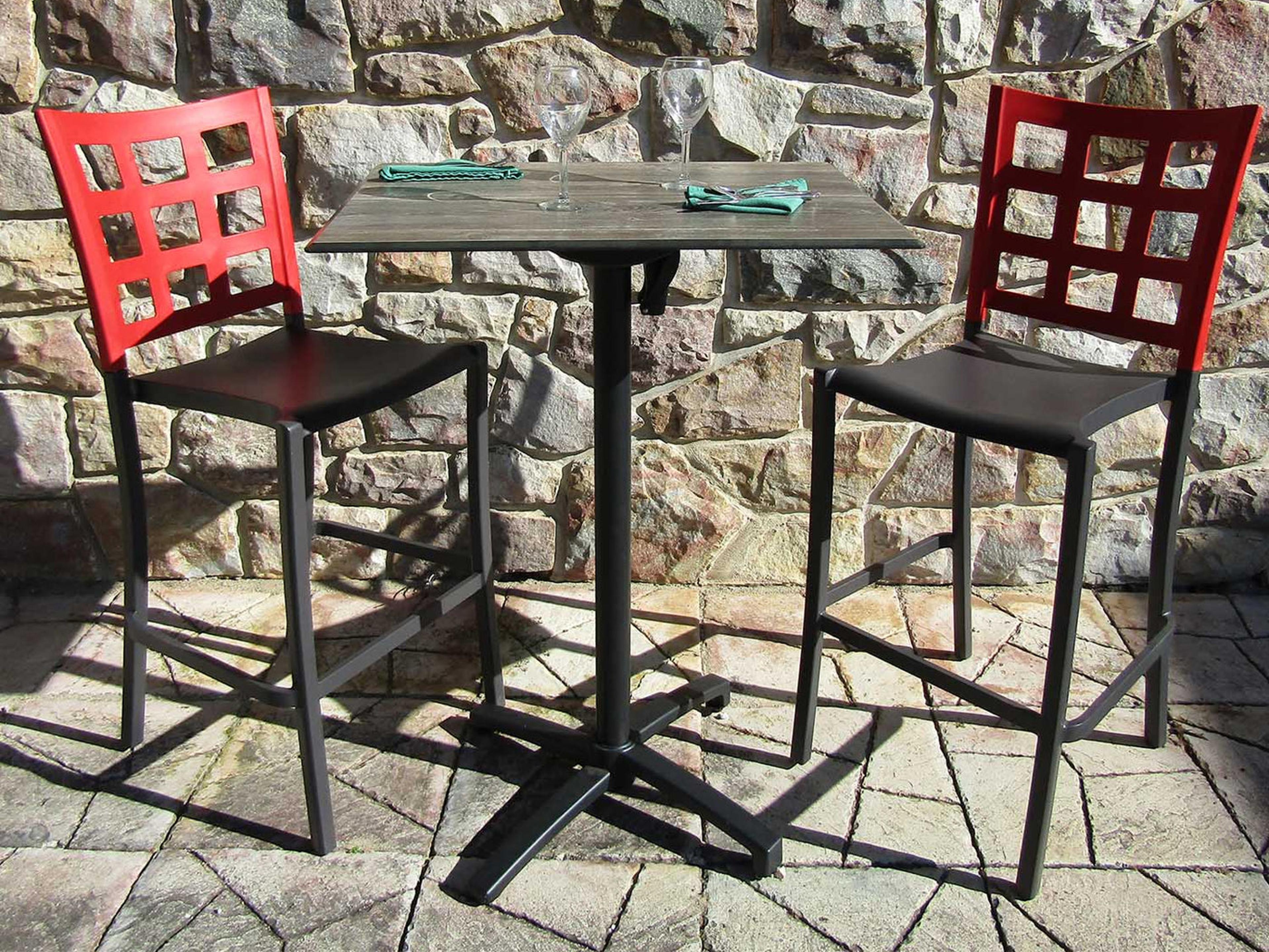 Grosfillex Plazza Aluminum Outdoor Patio Dining Set