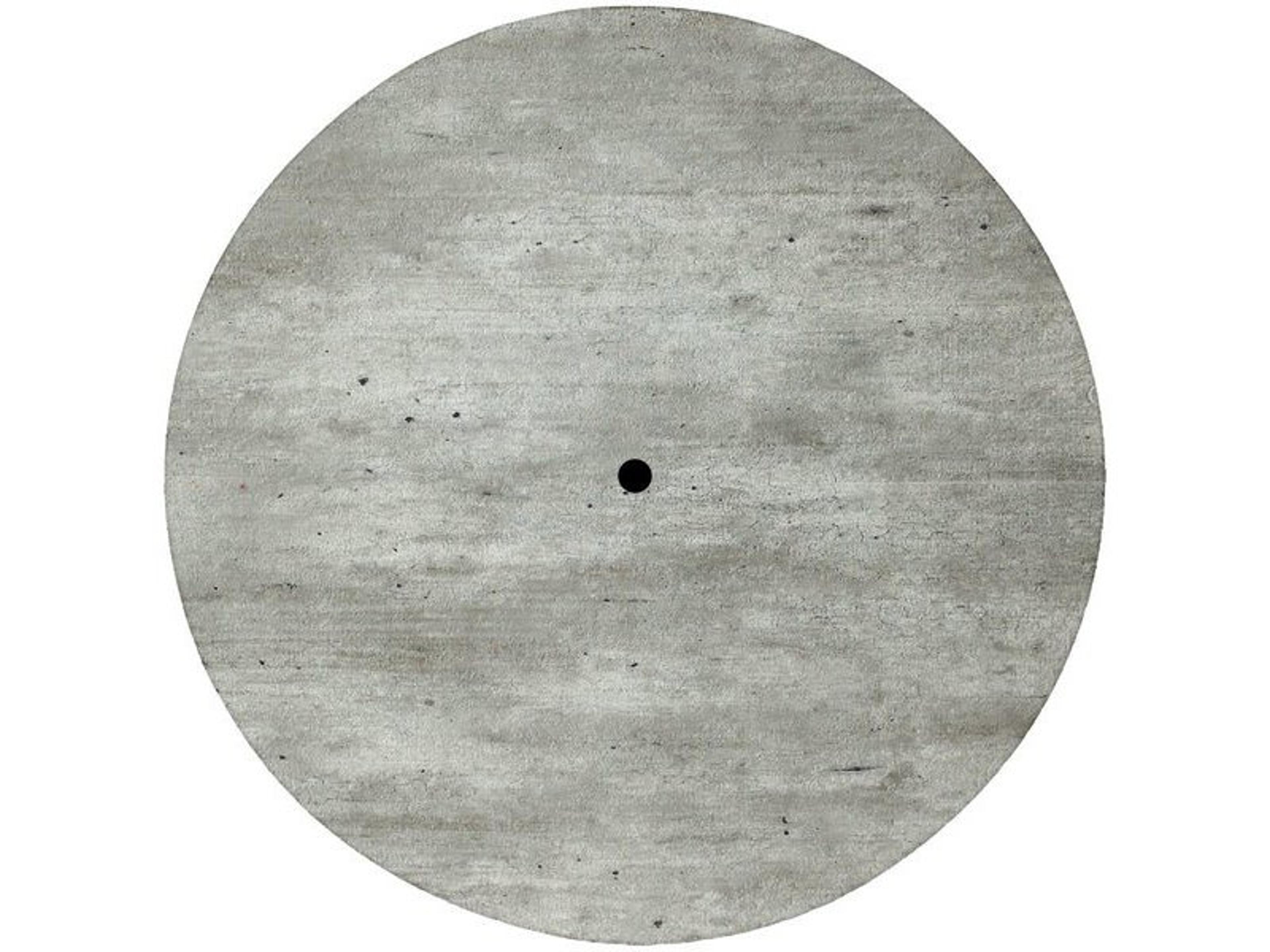 Grosfillex Molded Melamine Resin Granite Round Table Top with Umbrella Hole