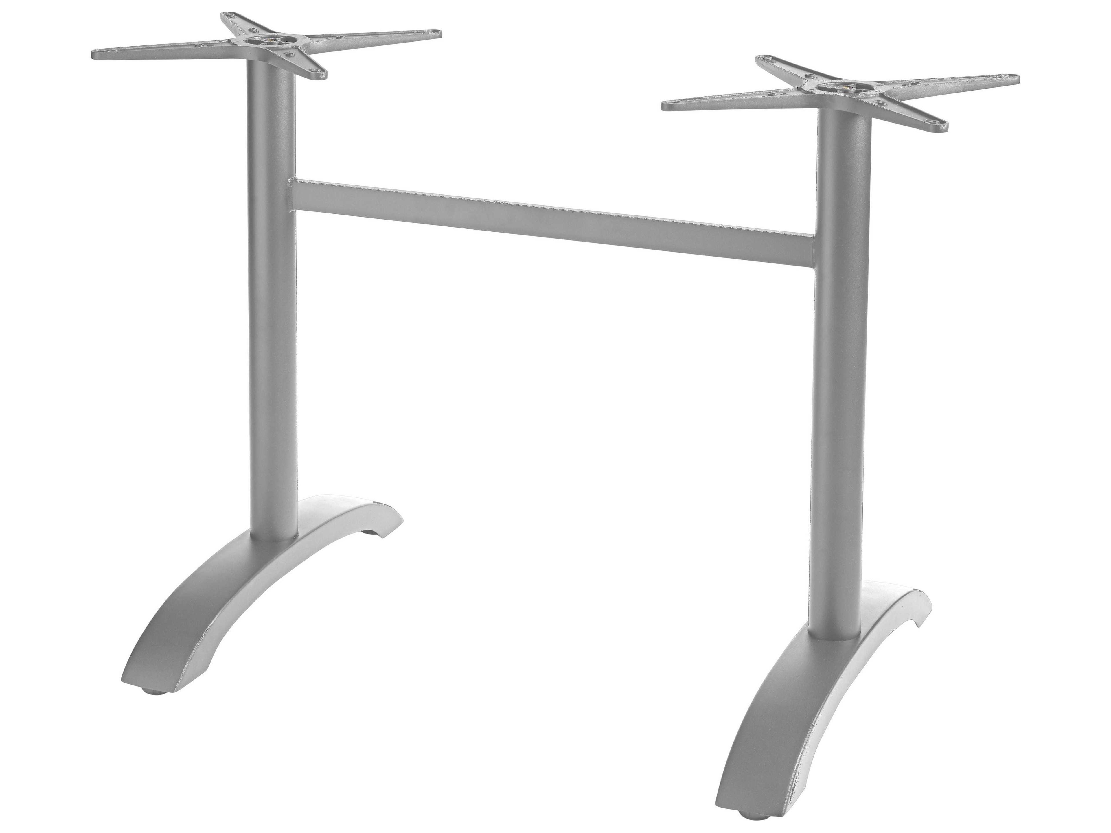 Grosfillex Ecofix Rail Mount Aluminum Black Lateral Table Base