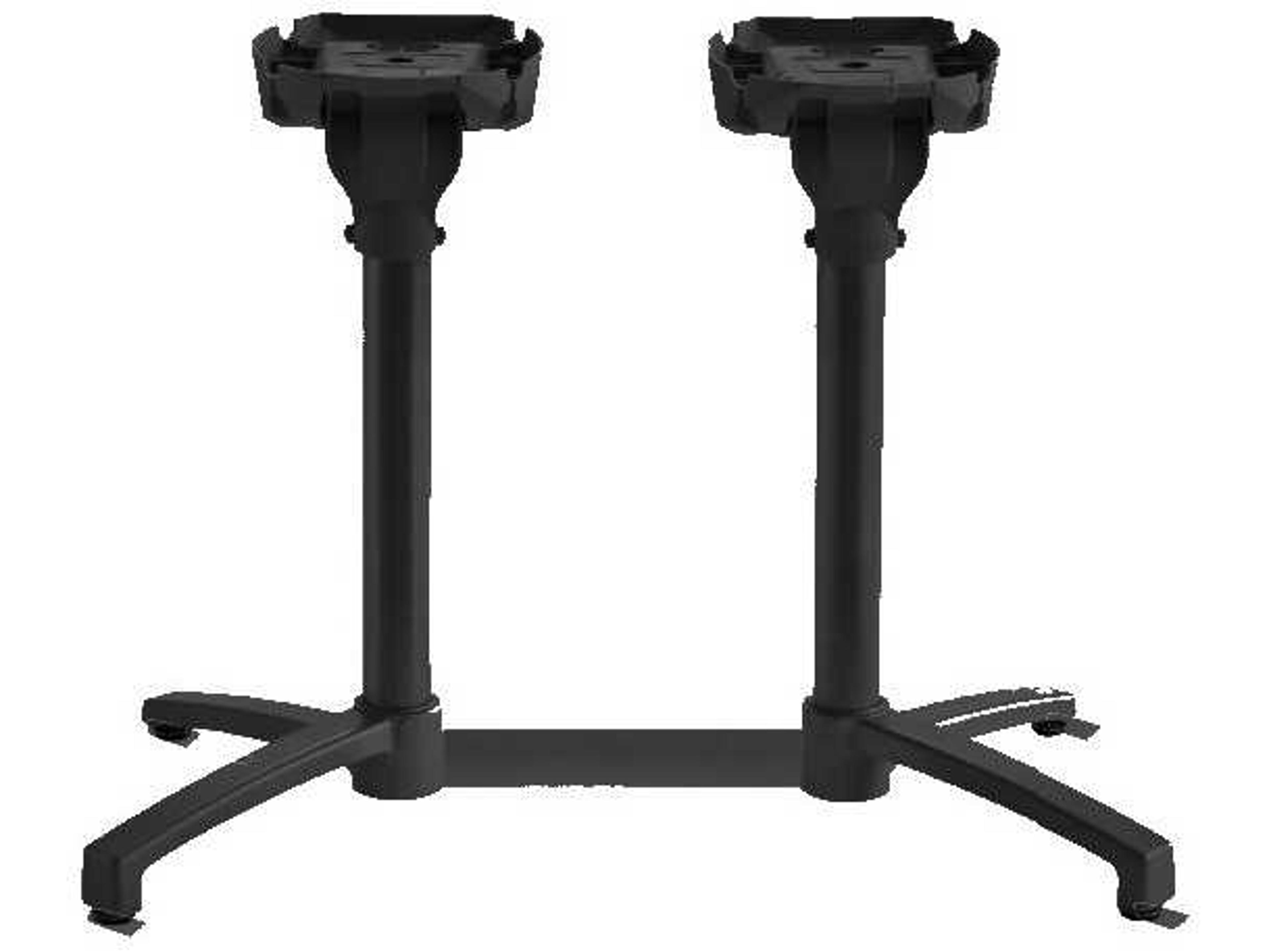 Grosfillex X1 Aluminum Black Lateral Tilting Table Base