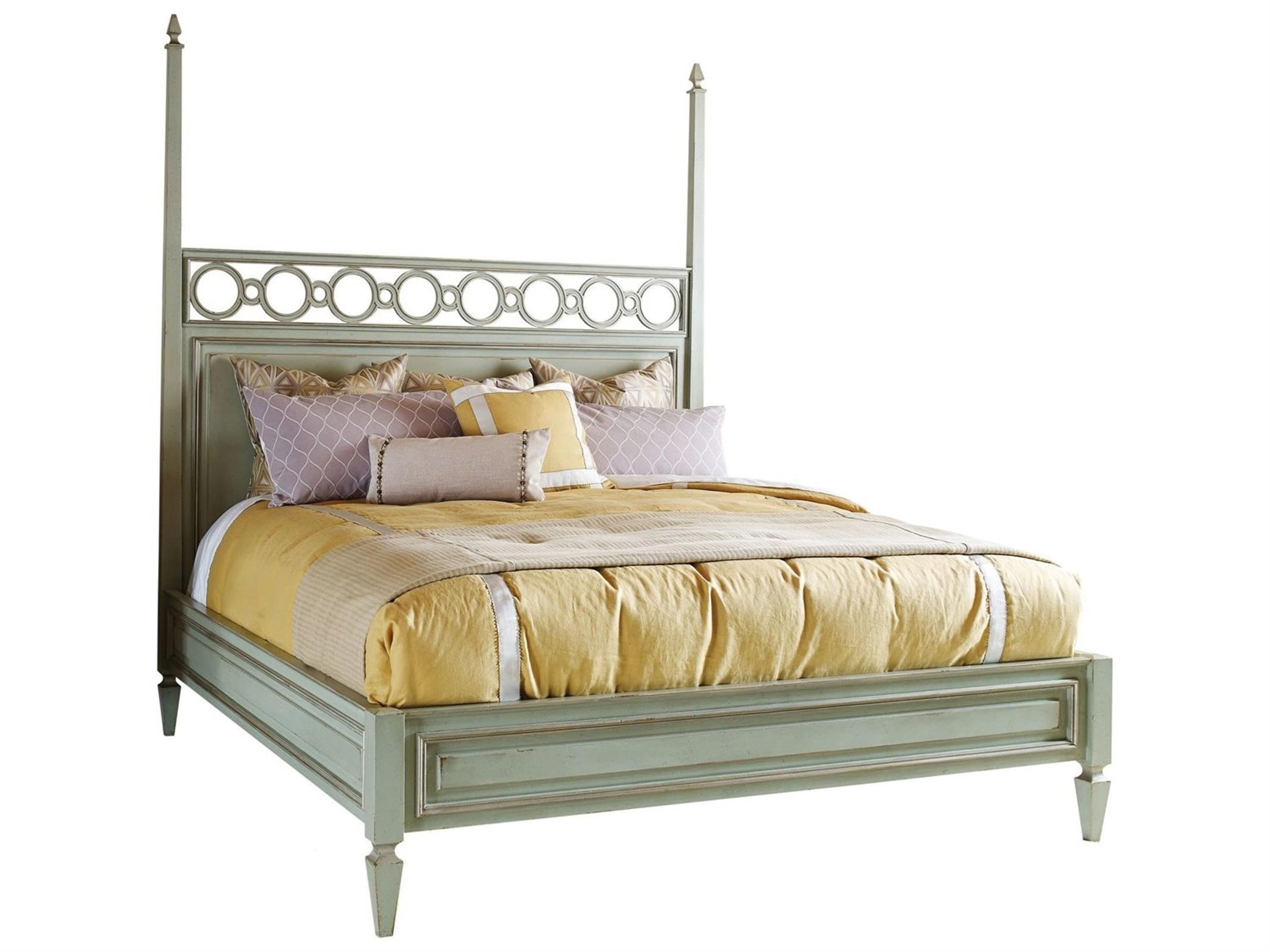 Habersham Tiffany Gray Wood Queen Panel Bed
