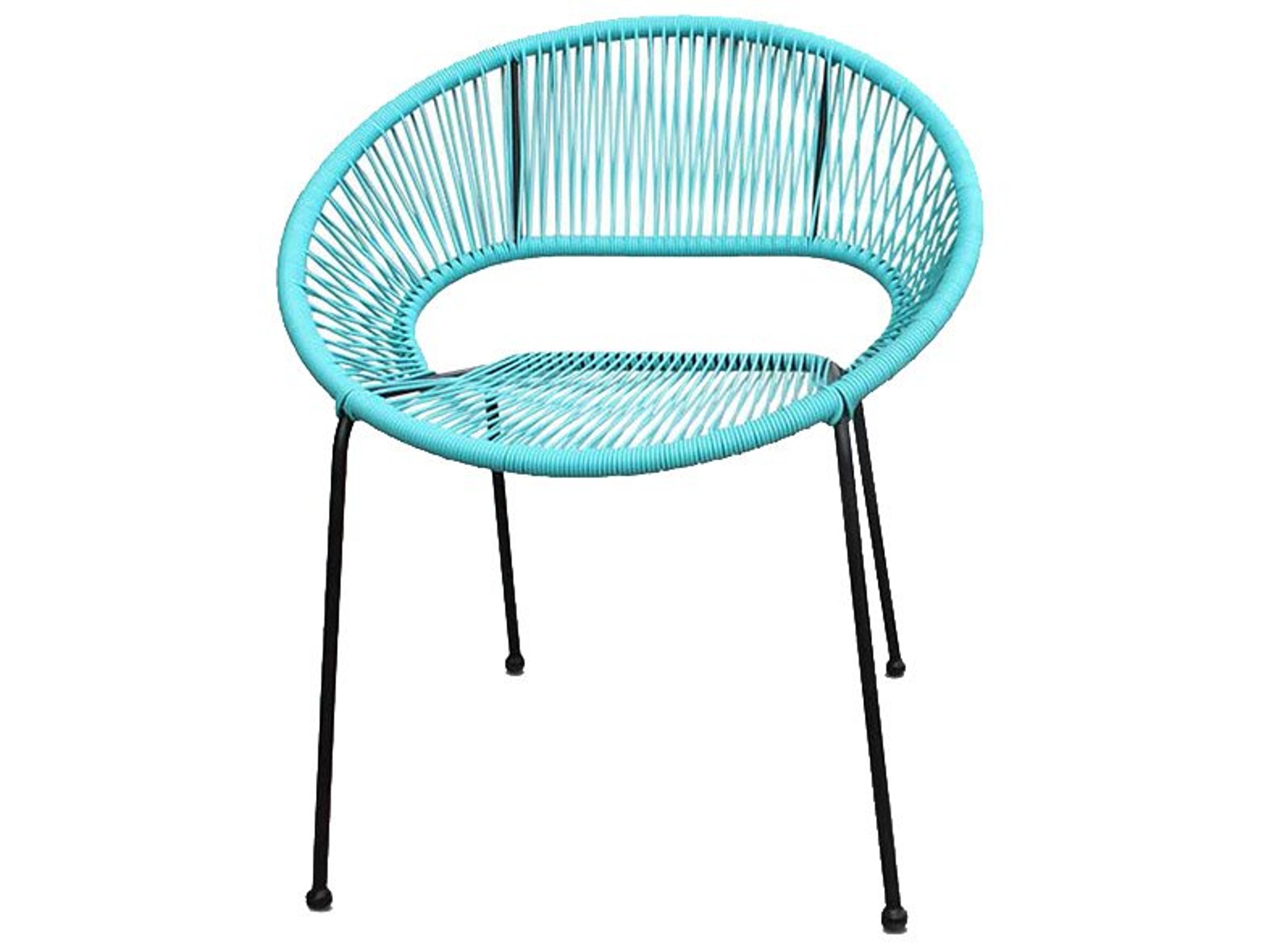 Harmonia Living Closeouts Acapulco Steel Woven Strap Outdoor Patio Dining Arm Chair