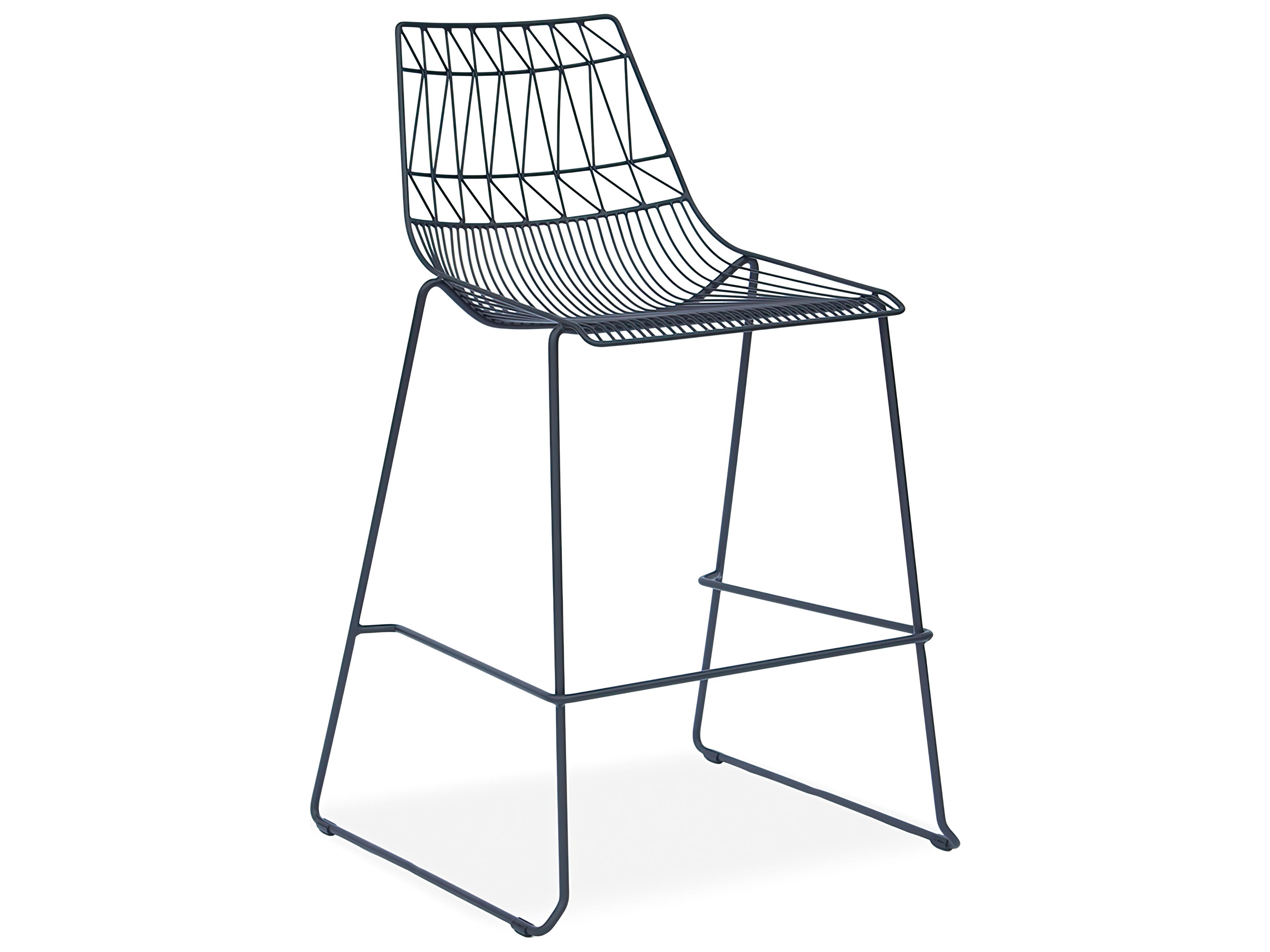 Harmonia Living Ace Steel Stackable Outdoor Bar Chair