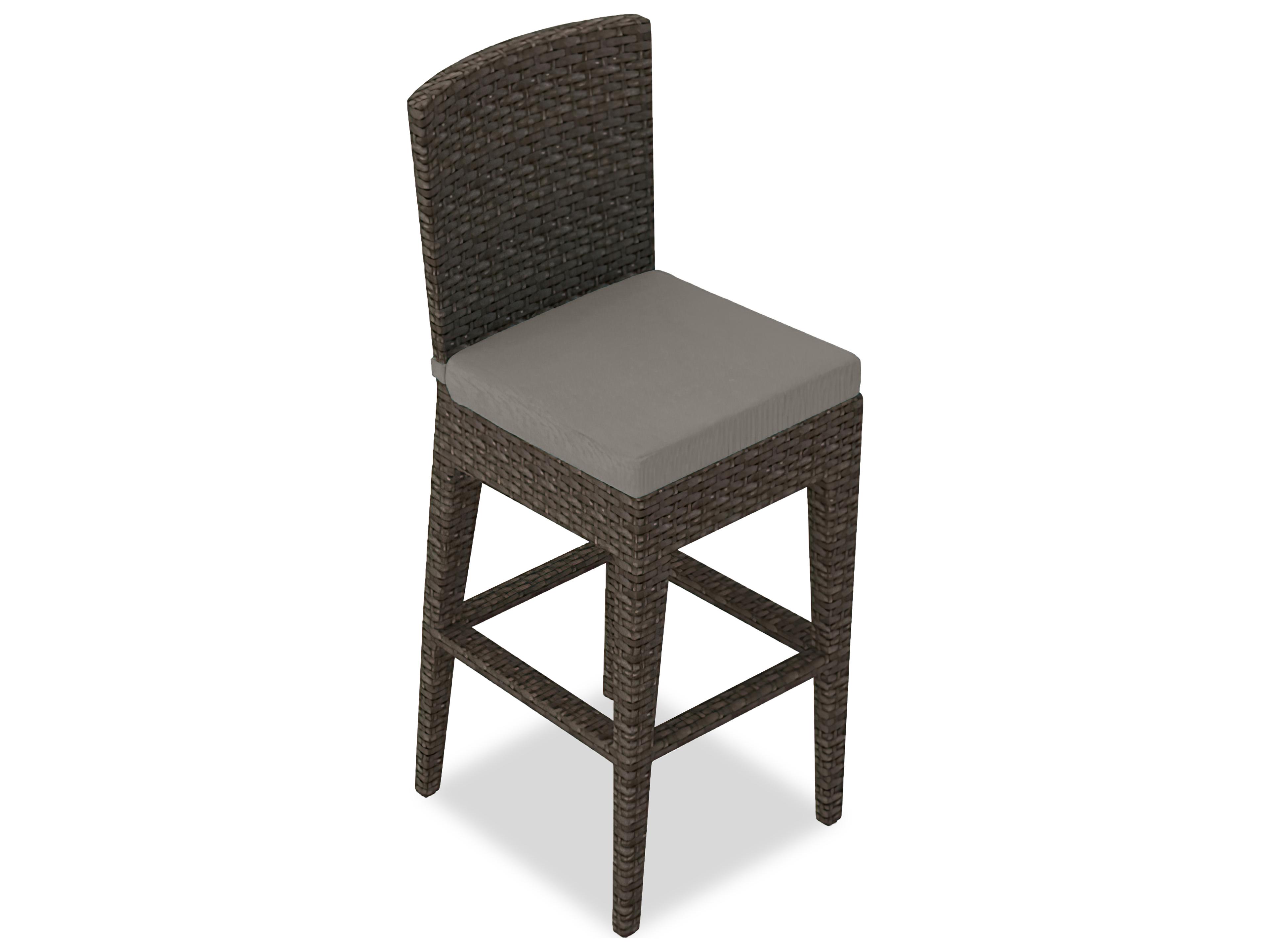 Harmonia Living Arden Wicker Outdoor Patio Bar Chair
