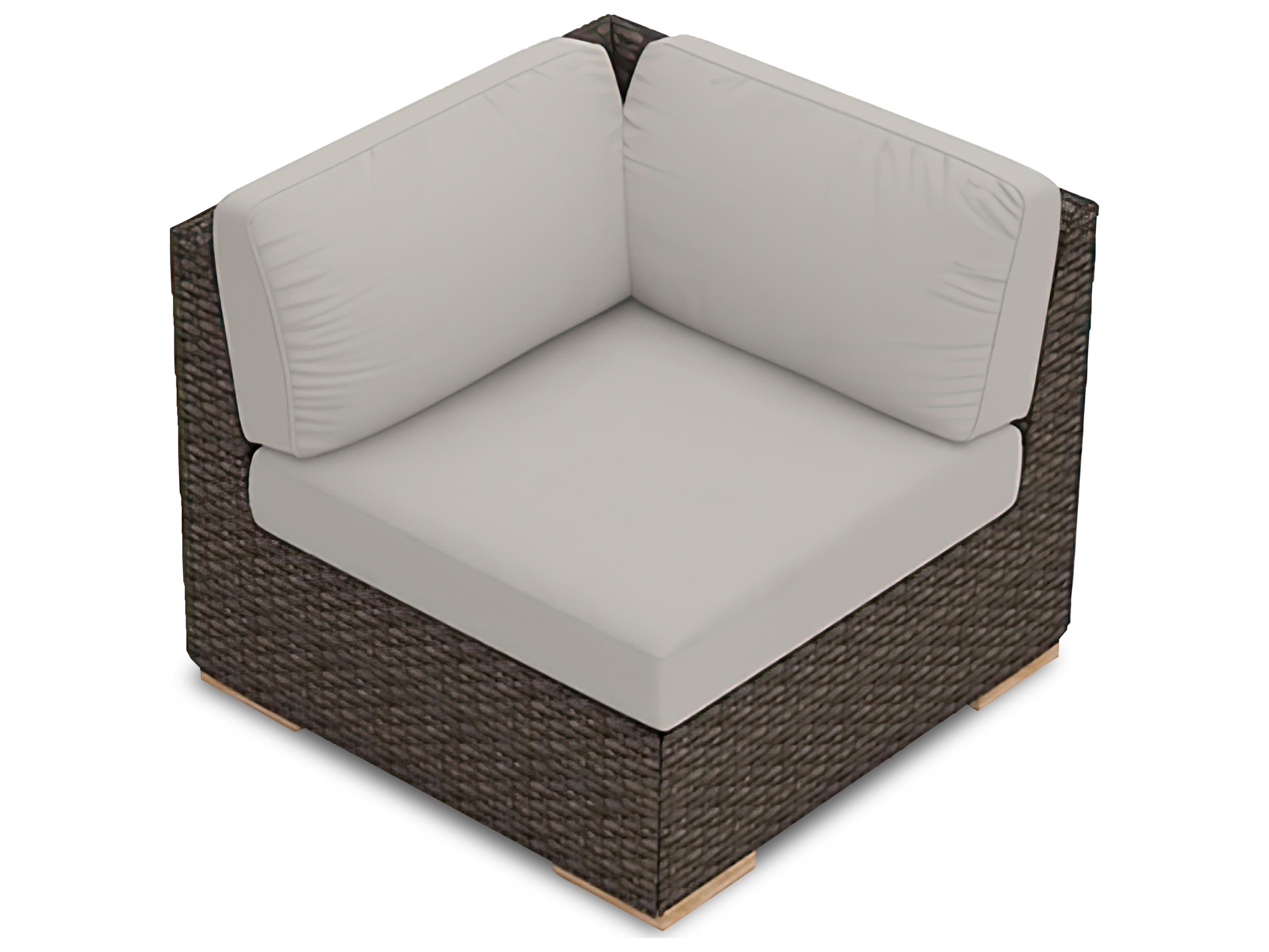 Arden Wicker Corner Section Patio Lounge Chair