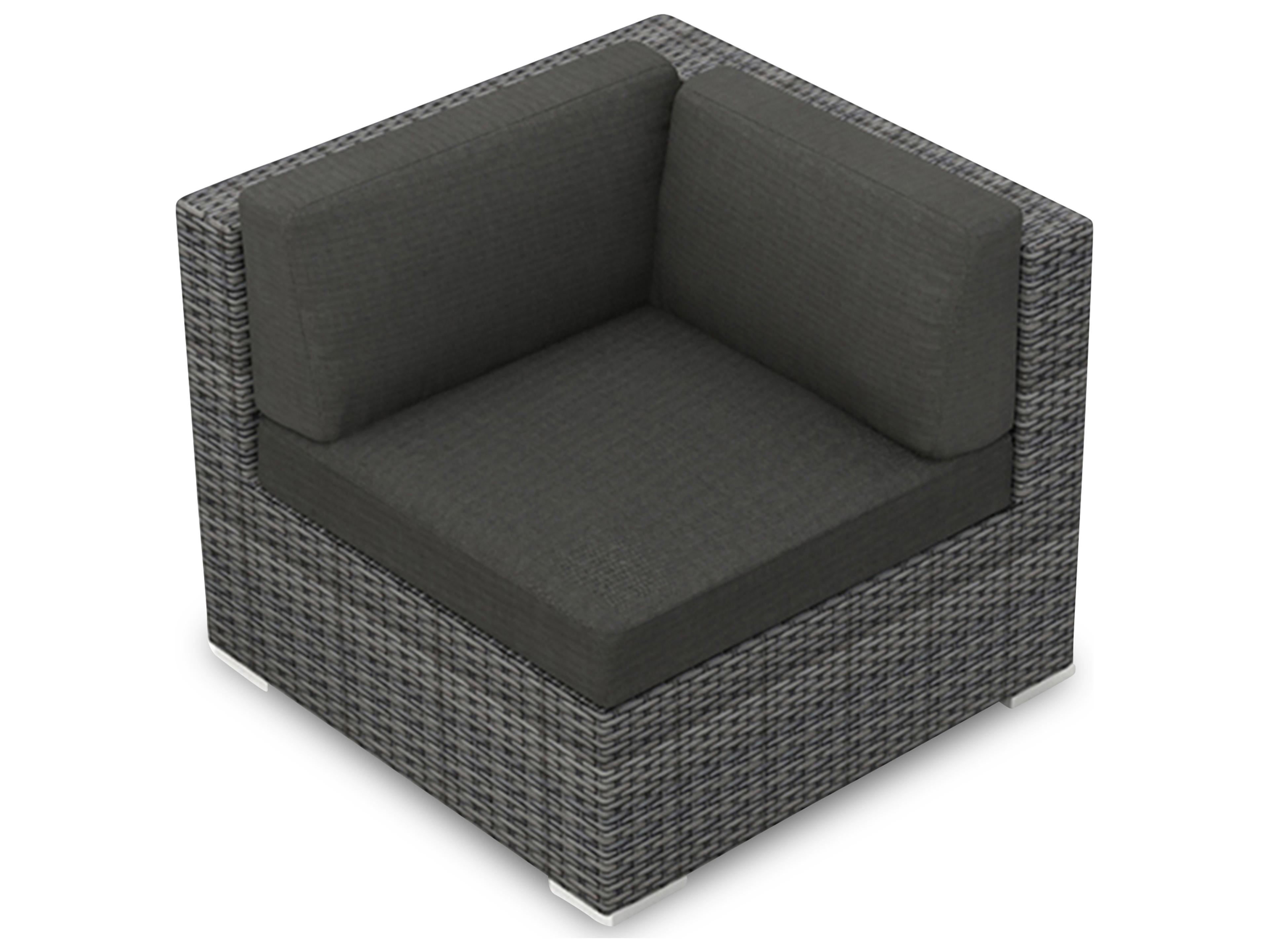Harmonia Living District Wicker Corner Section Outdoor Lounge Chair
