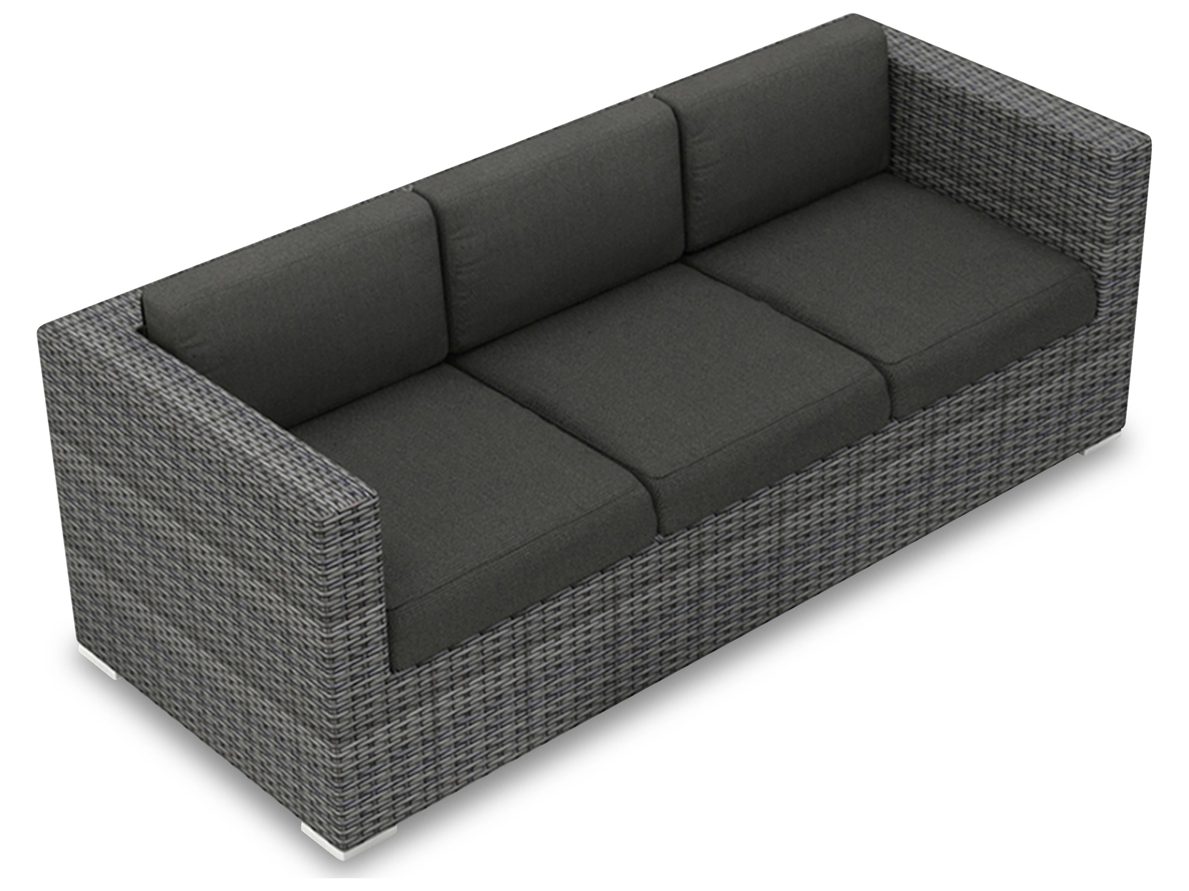 Harmonia Living District Wicker Patio Sofa