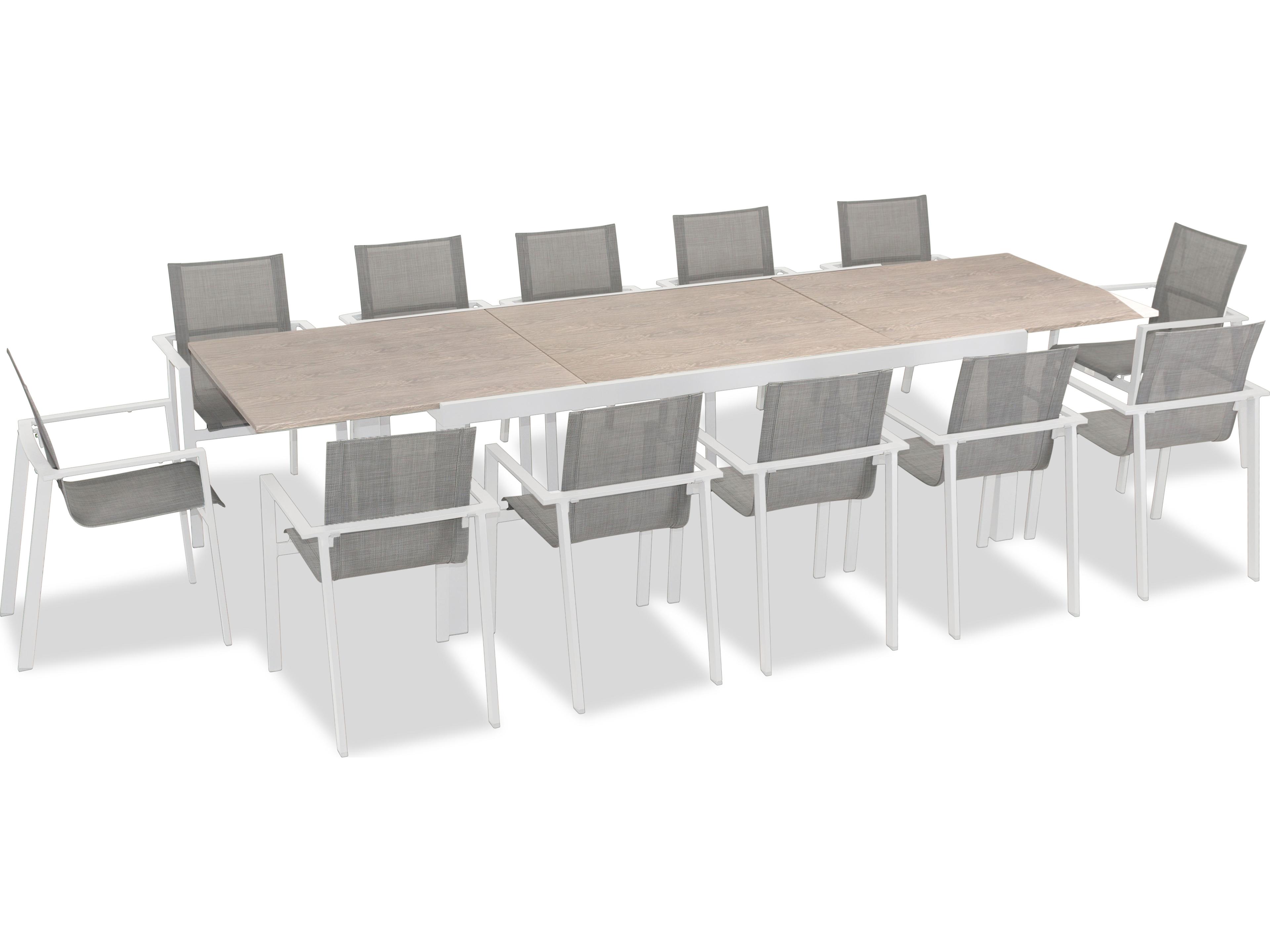 Lift Aluminum Sling 13 Piece Extendable Outdoor Patio Dining Set