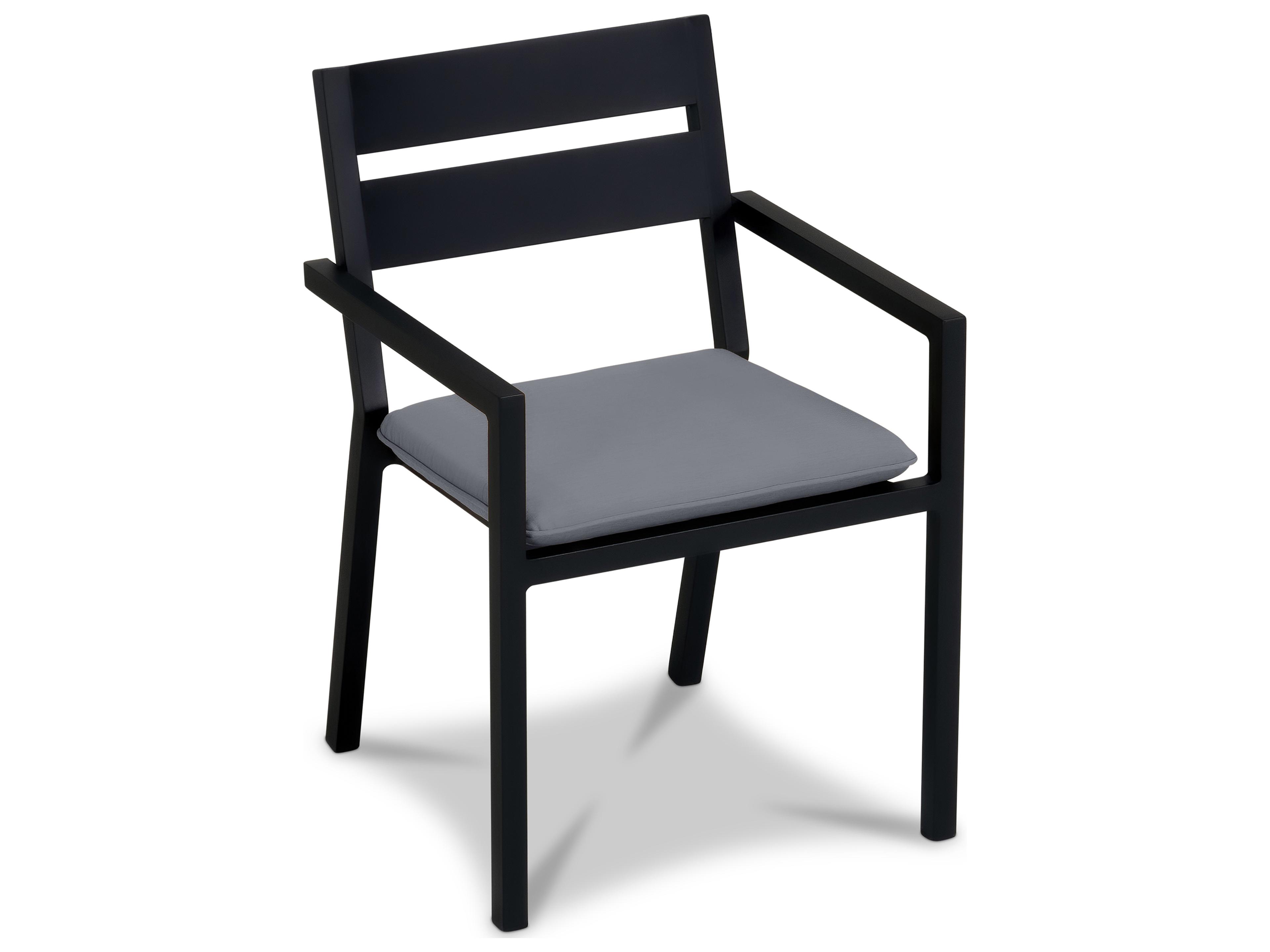 Pacifica Aluminum Stackable Patio Dining Arm Chair