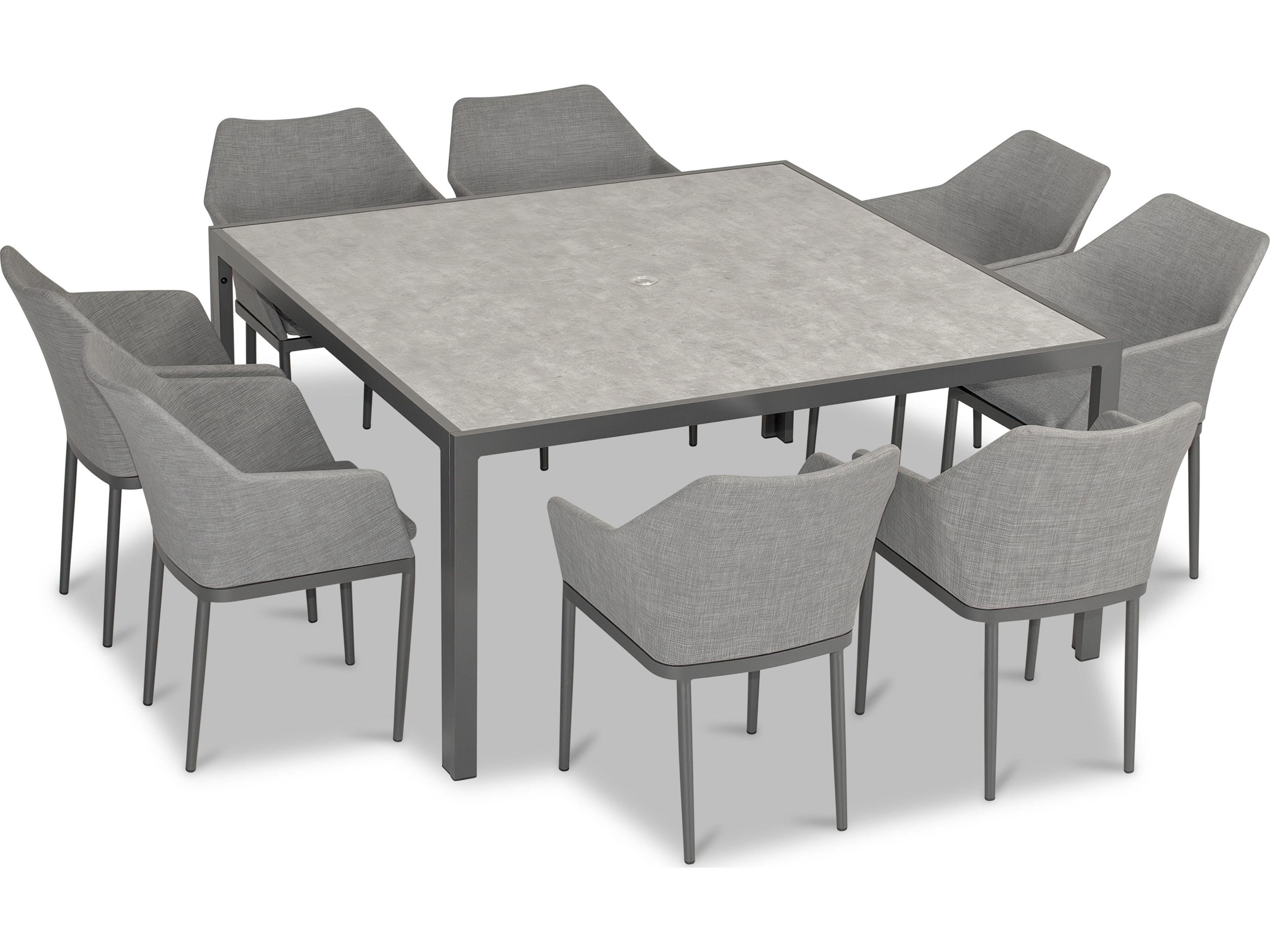Harmonia Living Tailor Aluminum Classic 8 Seat Patio Dining Set