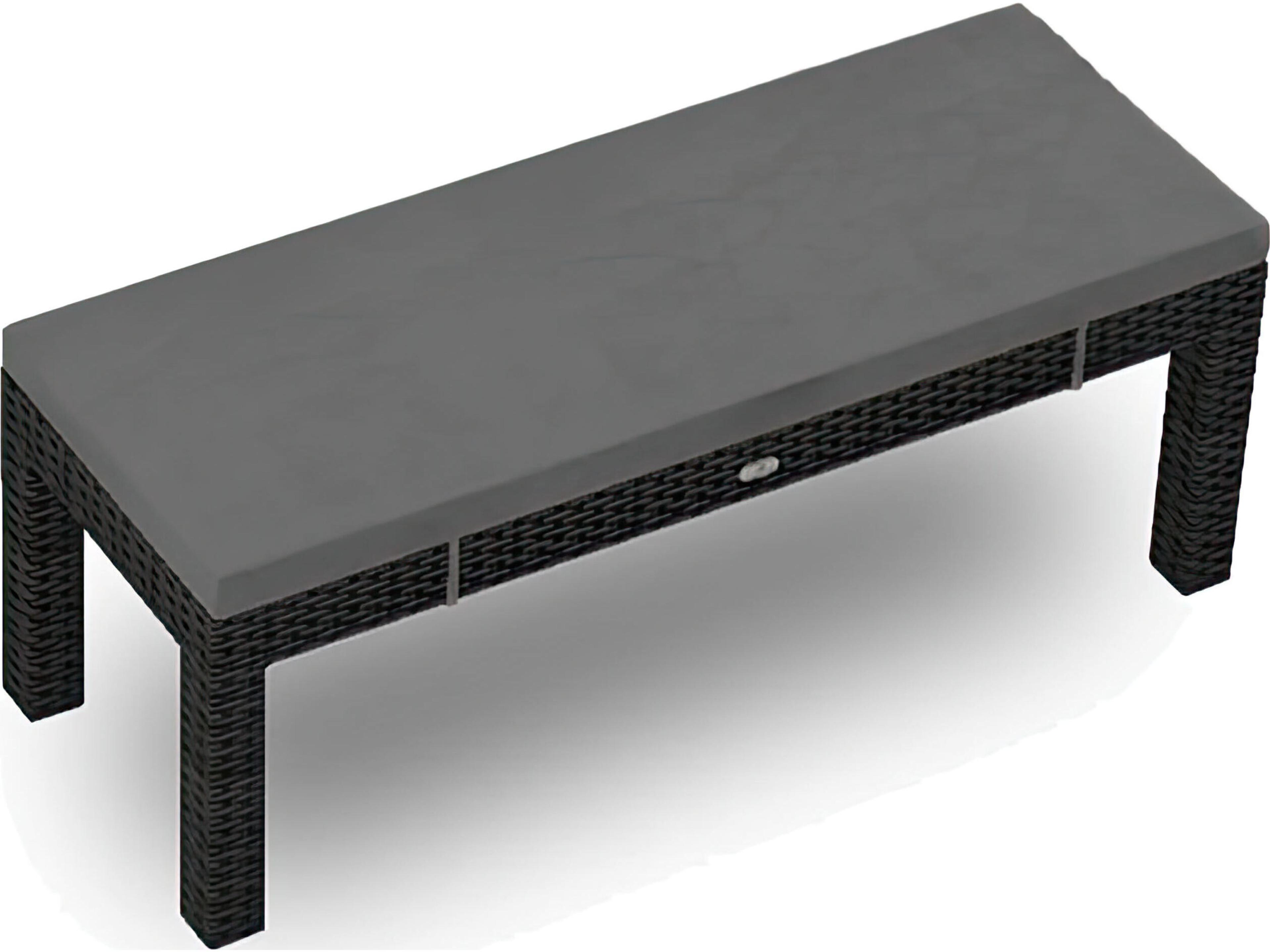 Harmonia Living Urbana Wicker 2-Seater Dining Patio Bench