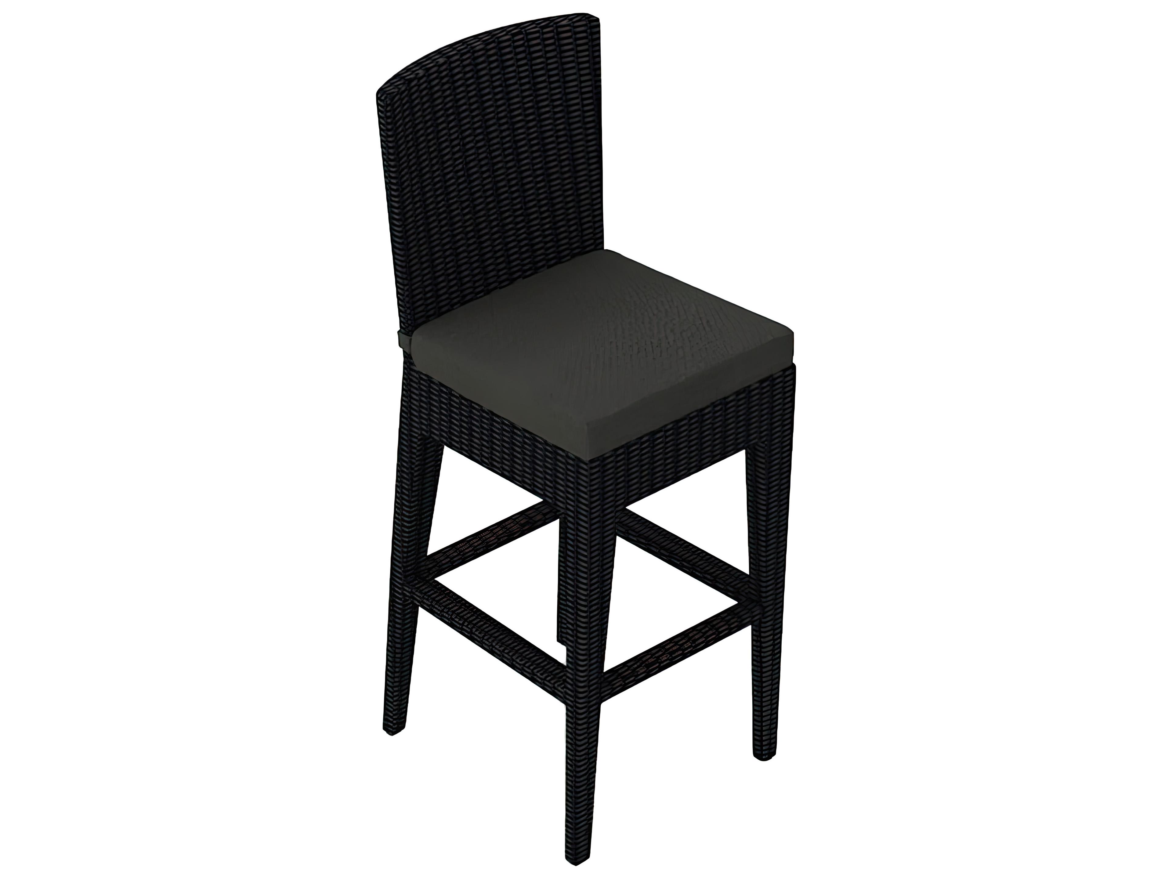 Harmonia Living Urbana HDPE Wicker Patio Bar Chair
