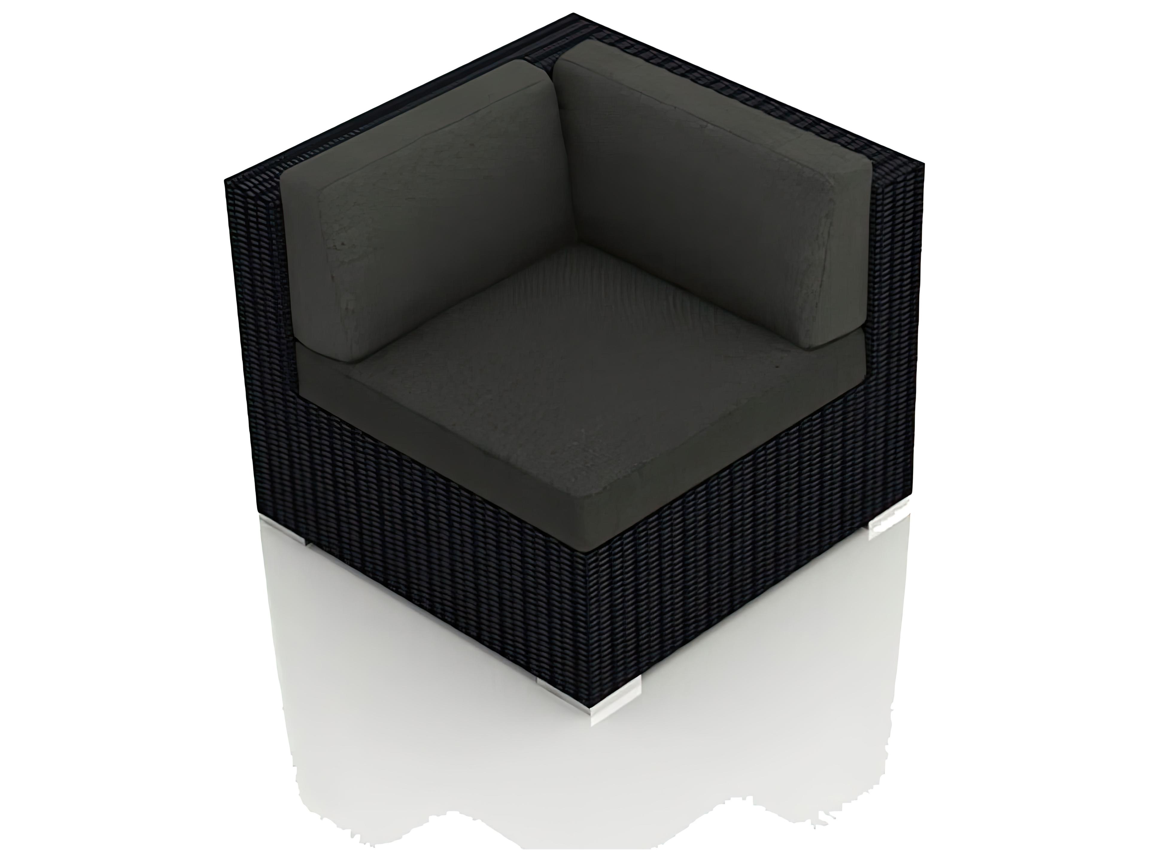 Urbana Wicker Corner Section Outdoor Patio Lounge Chair