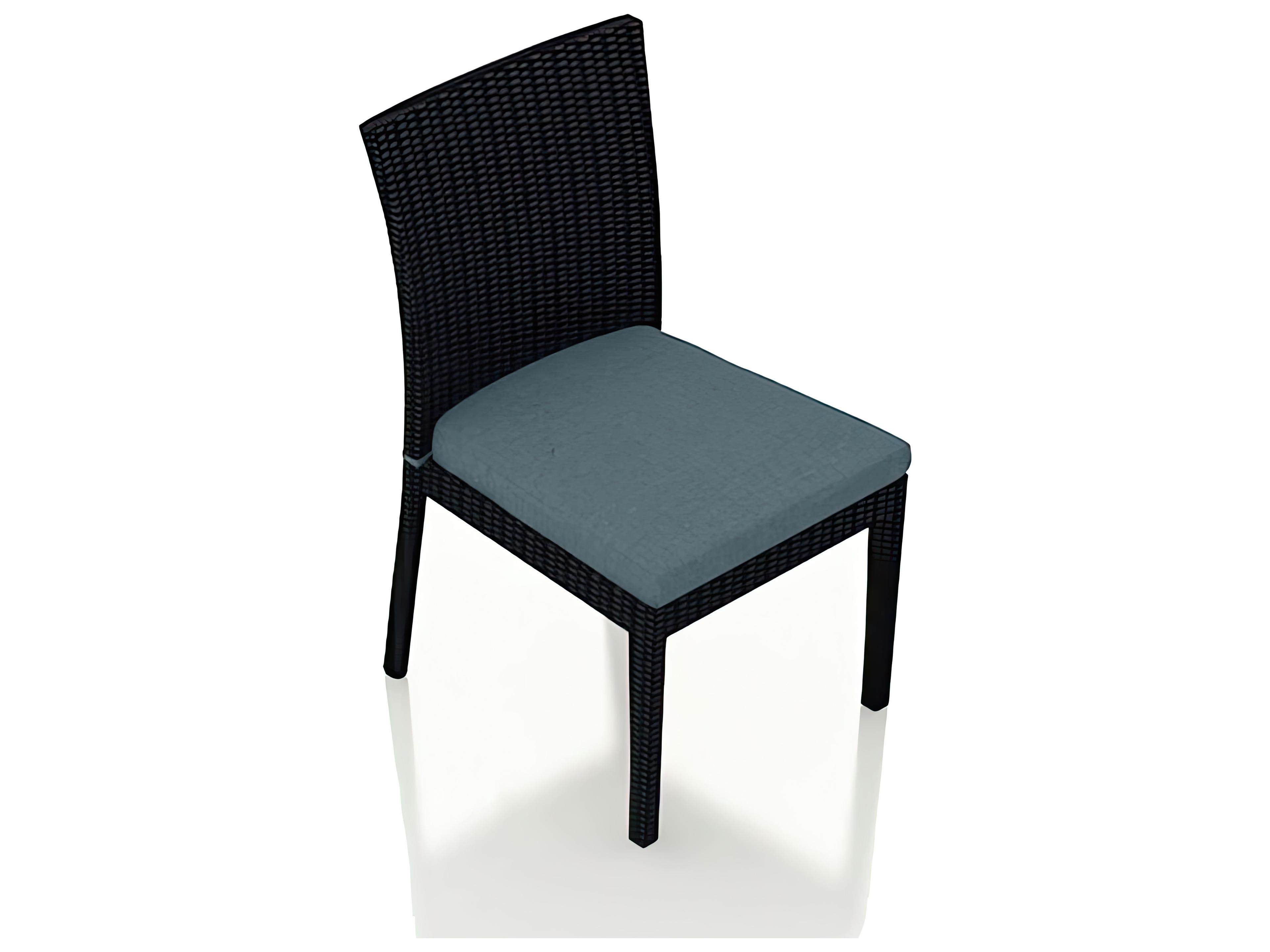 Harmonia Living Urbana Wicker Stackable Patio Dining Side Chair