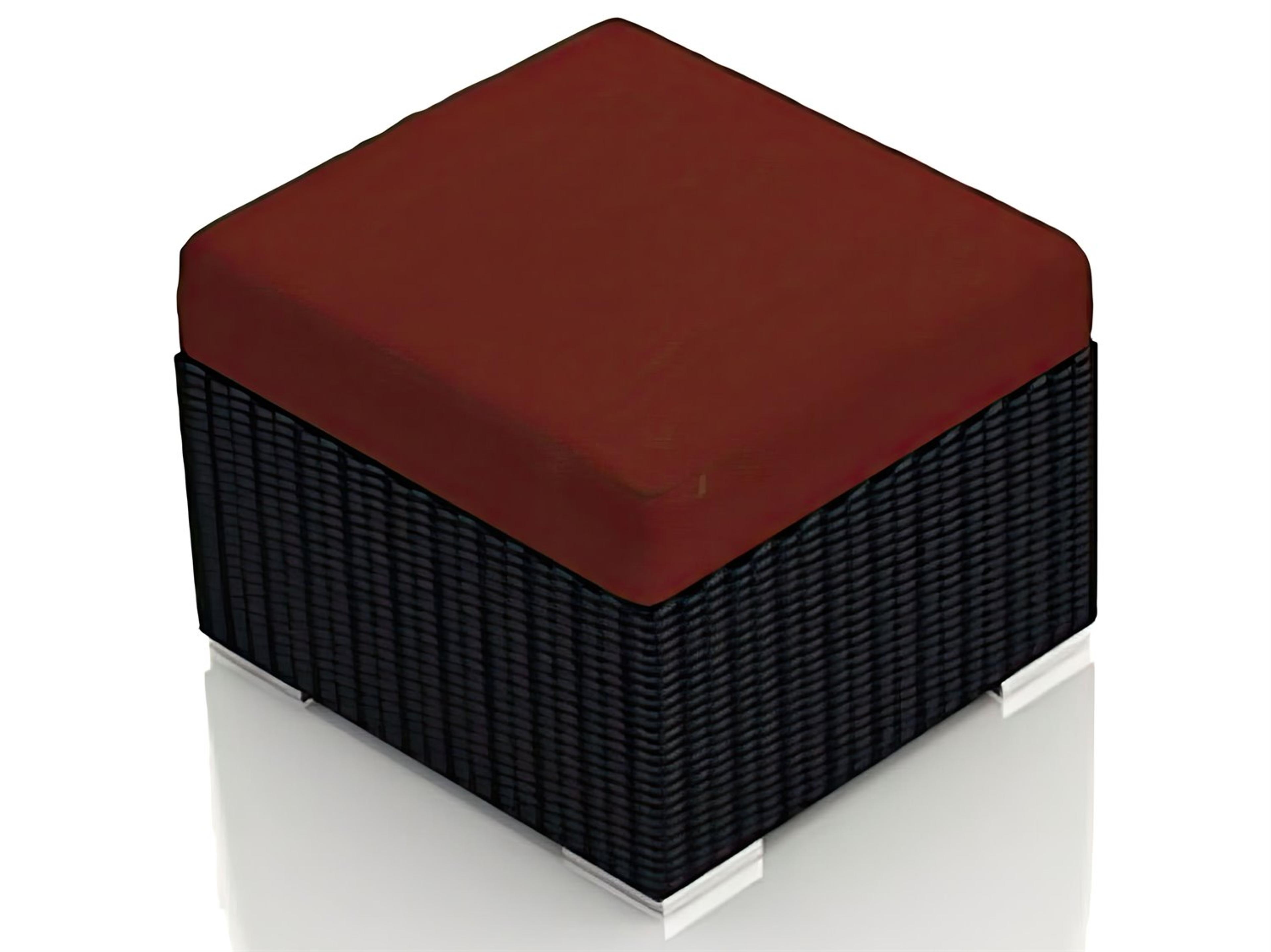 Harmonia Living Urbana Wicker Double Patio Ottoman