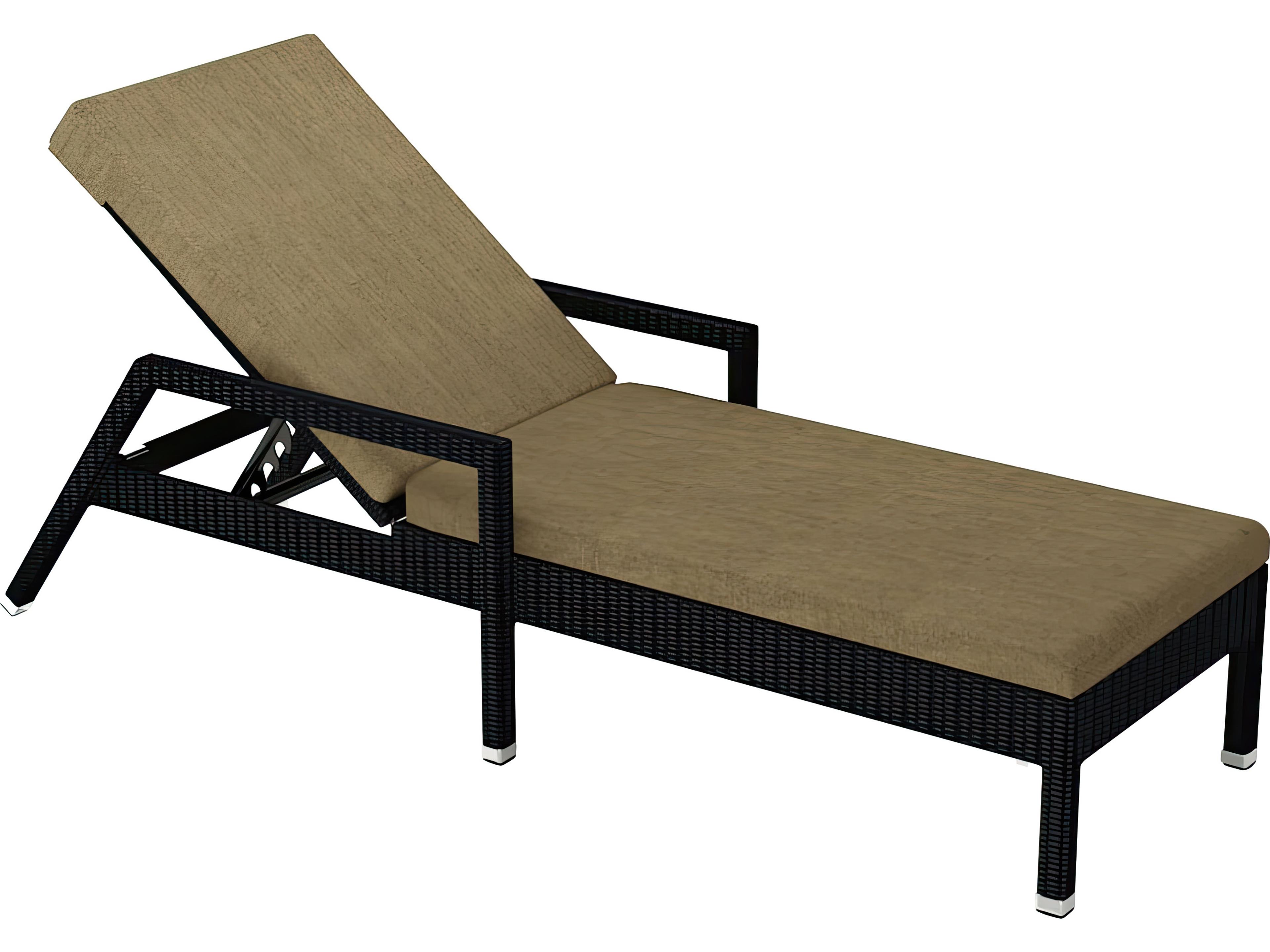 Harmonia Living Urbana Wicker Reclining Outdoor Patio Chaise Lounge