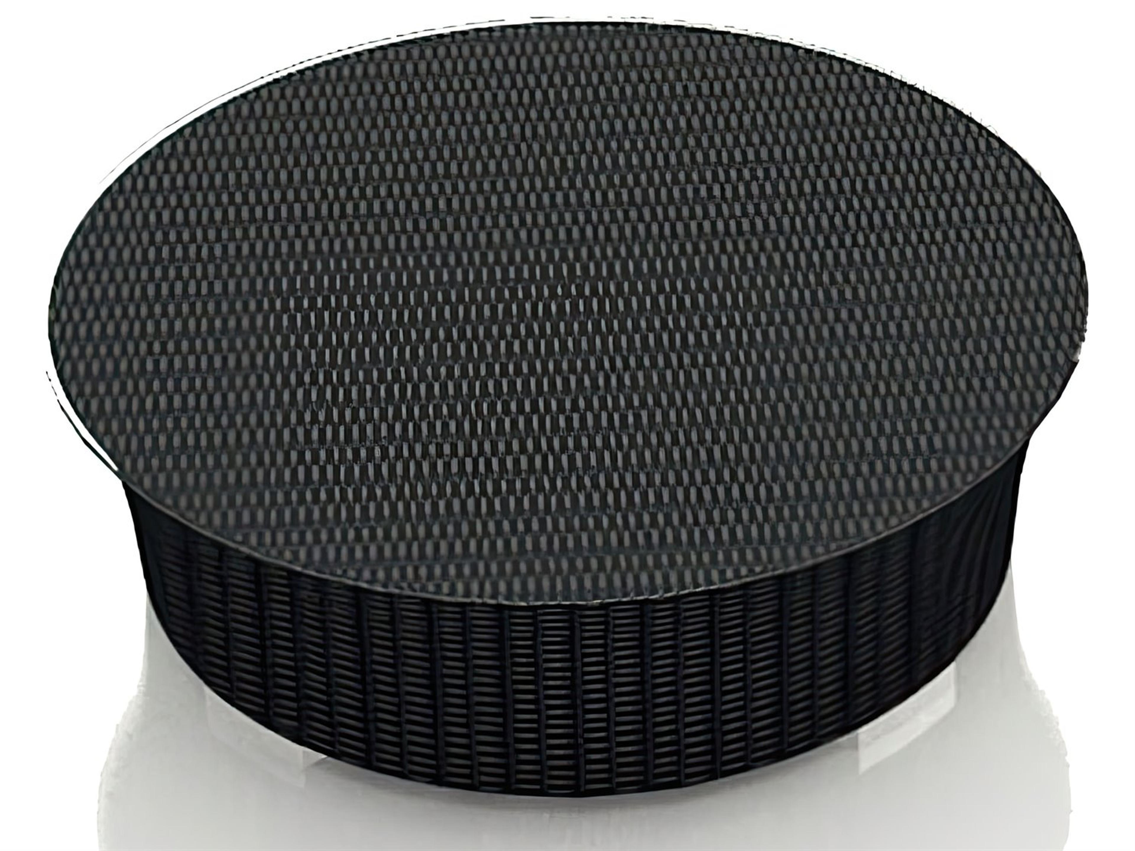 Harmonia Living Urbana Wicker Round Glass Top Coffee table