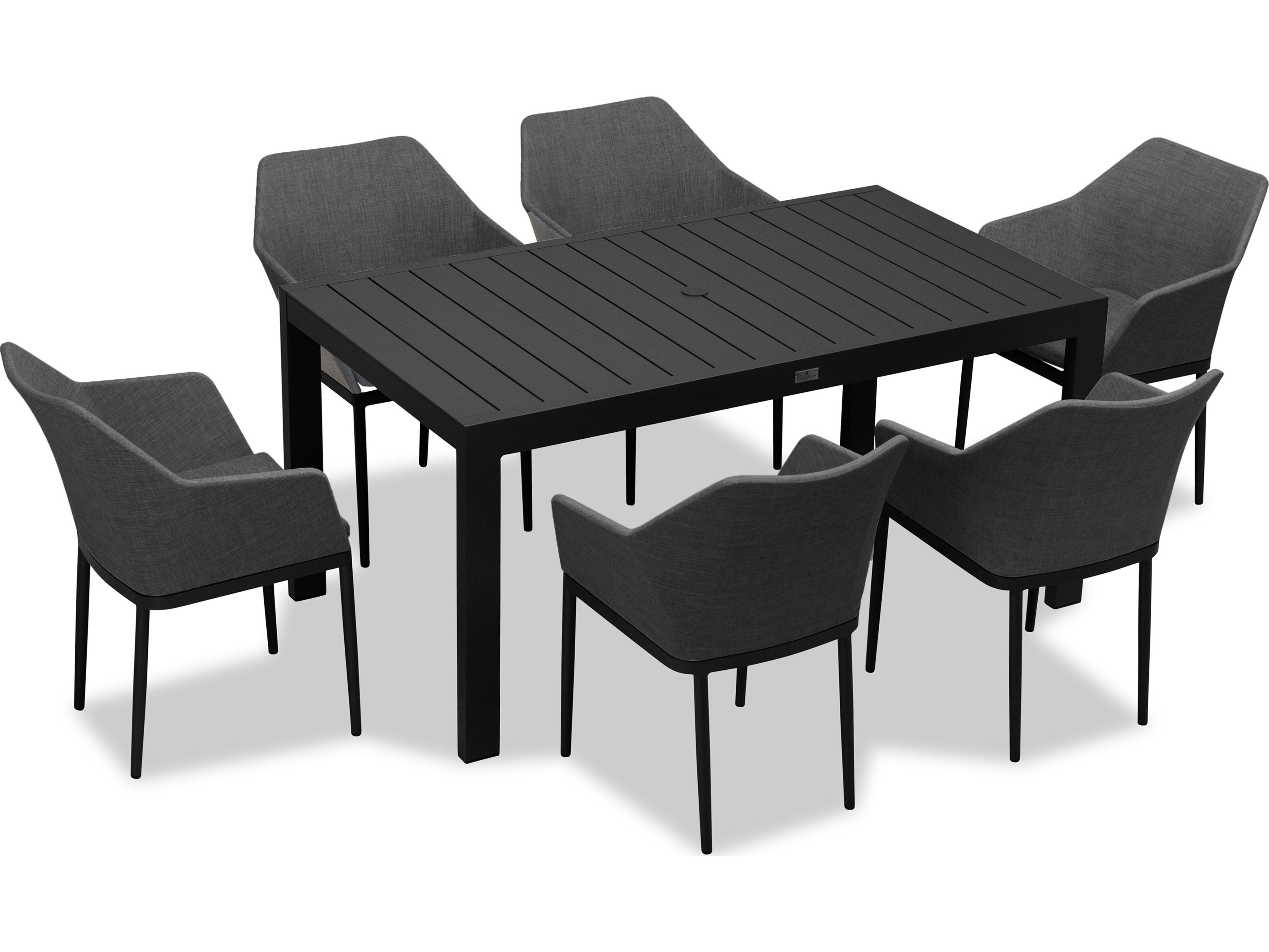 Harmonia Living Tailor Aluminum Classic 6 Seat Outdoor Dining Set
