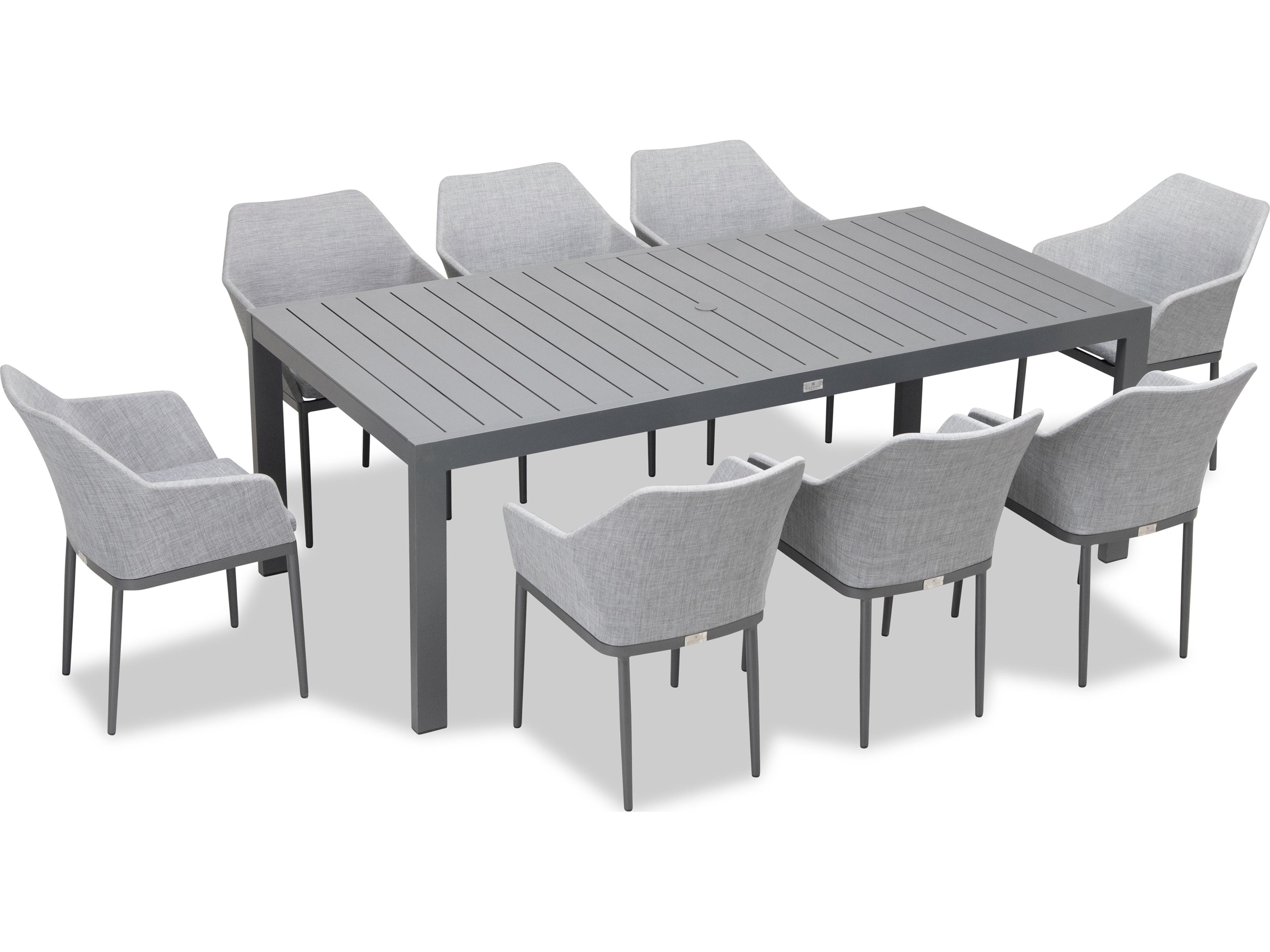 Harmonia Living Tailor Aluminum Classic 8 Seat Outdoor Patio Dining Set