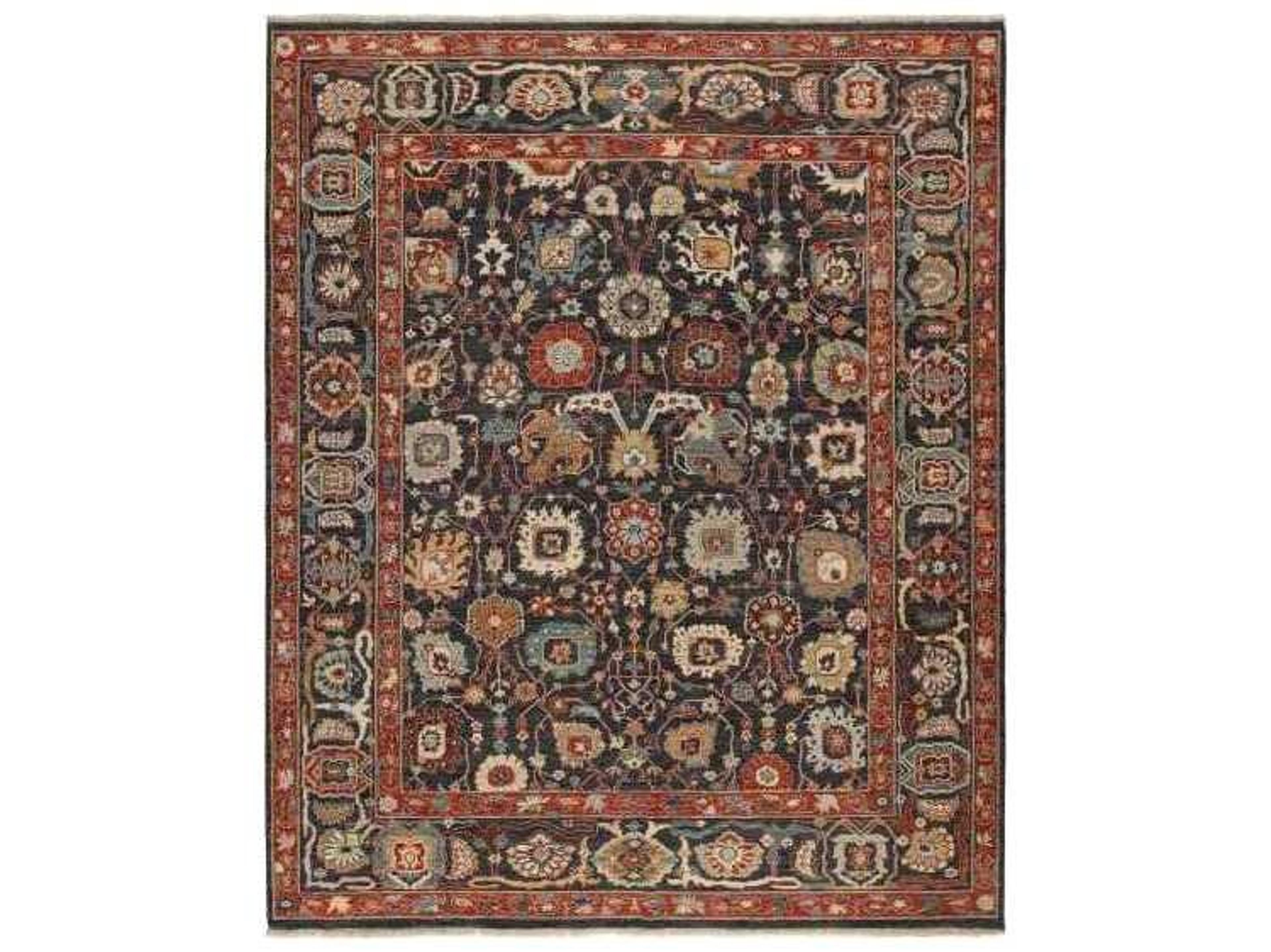 Harounian Rugs  Navy - Red Area Rug