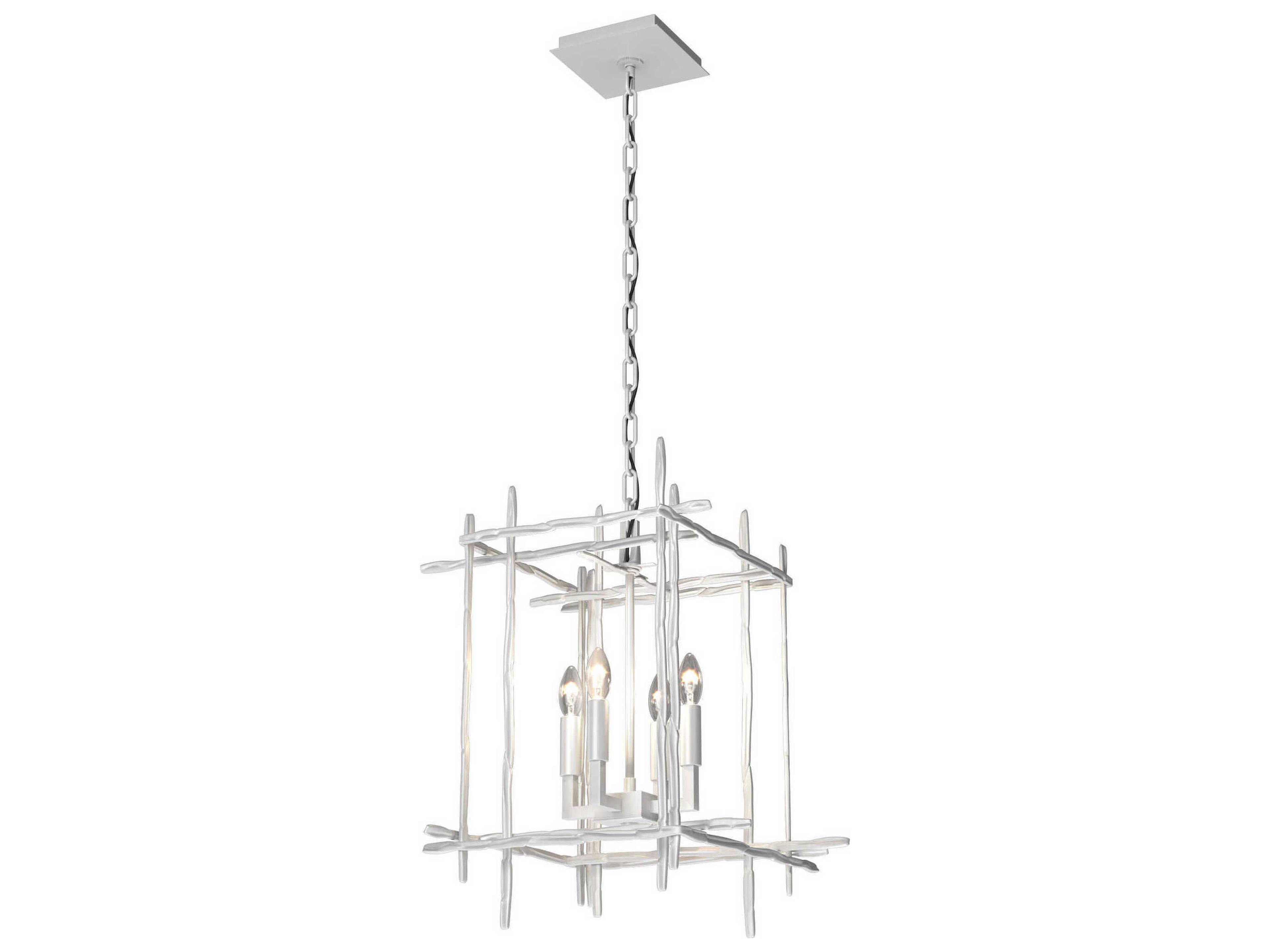Hubbardton Forge Tura 4-Light Glass Candelabra Geometric Chandelier