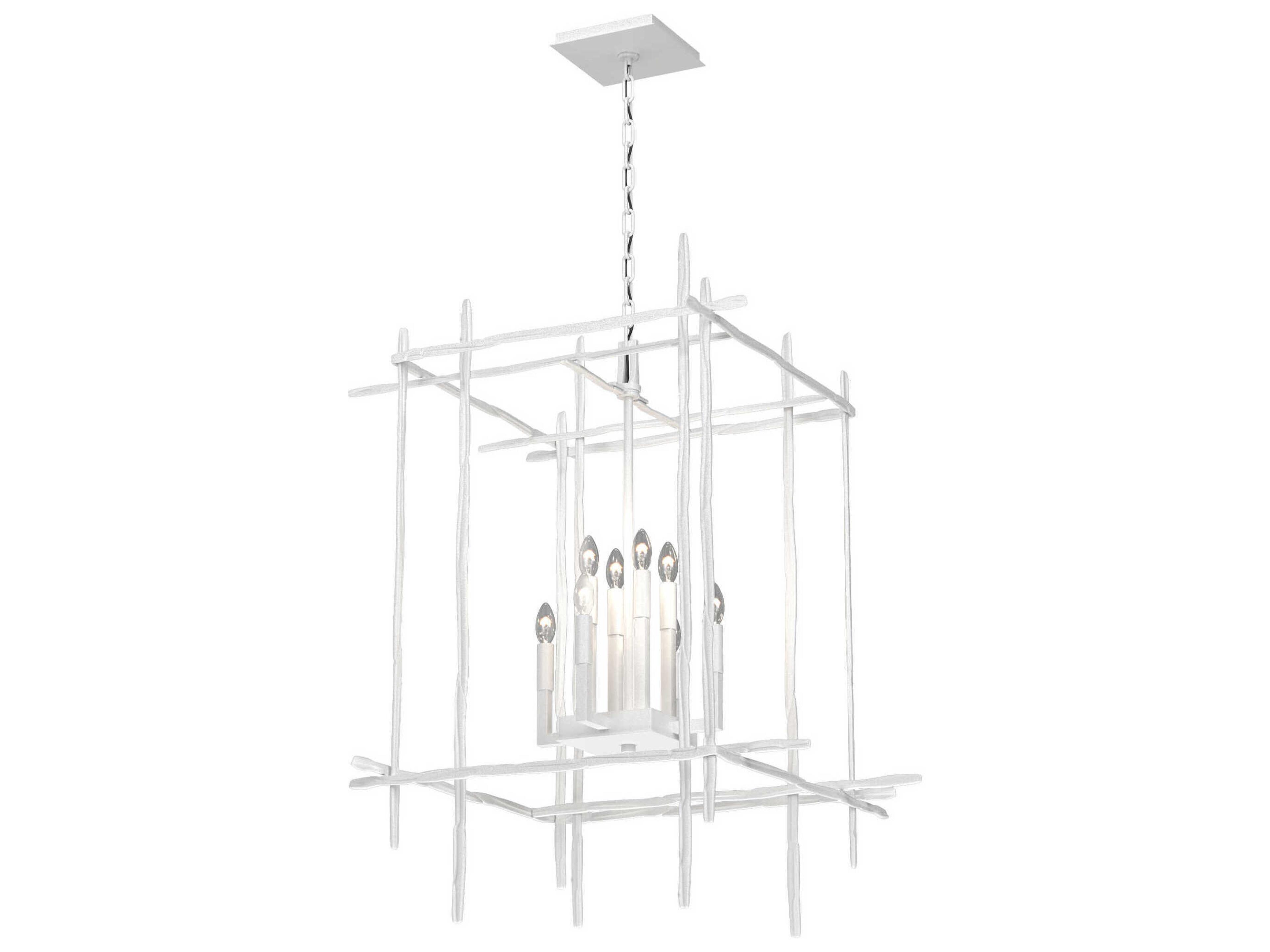 Hubbardton Forge Tura 8-Light Glass Candelabra Geometric Chandelier