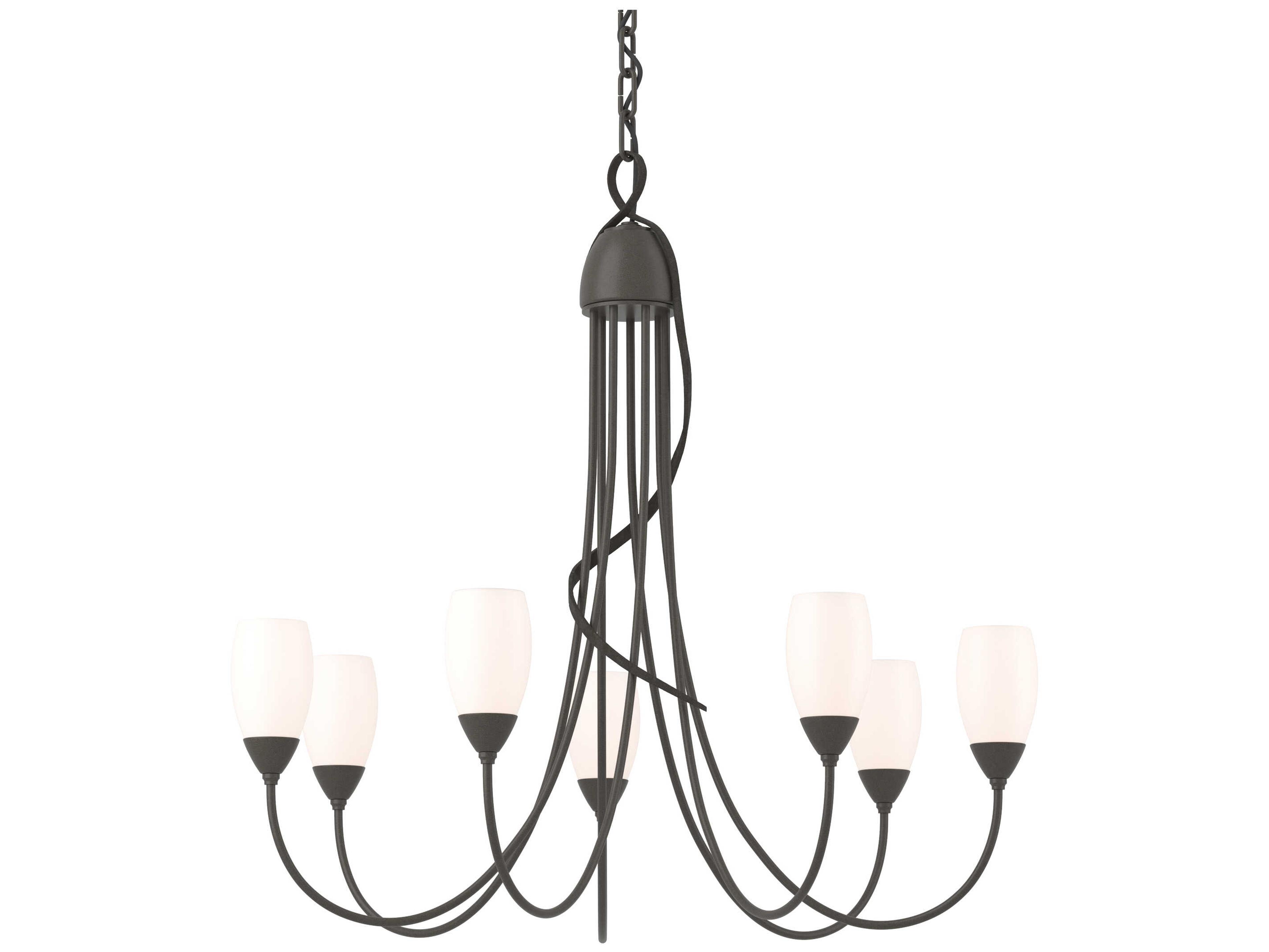 Hubbardton Forge Flora 7-Light Glass Chandelier